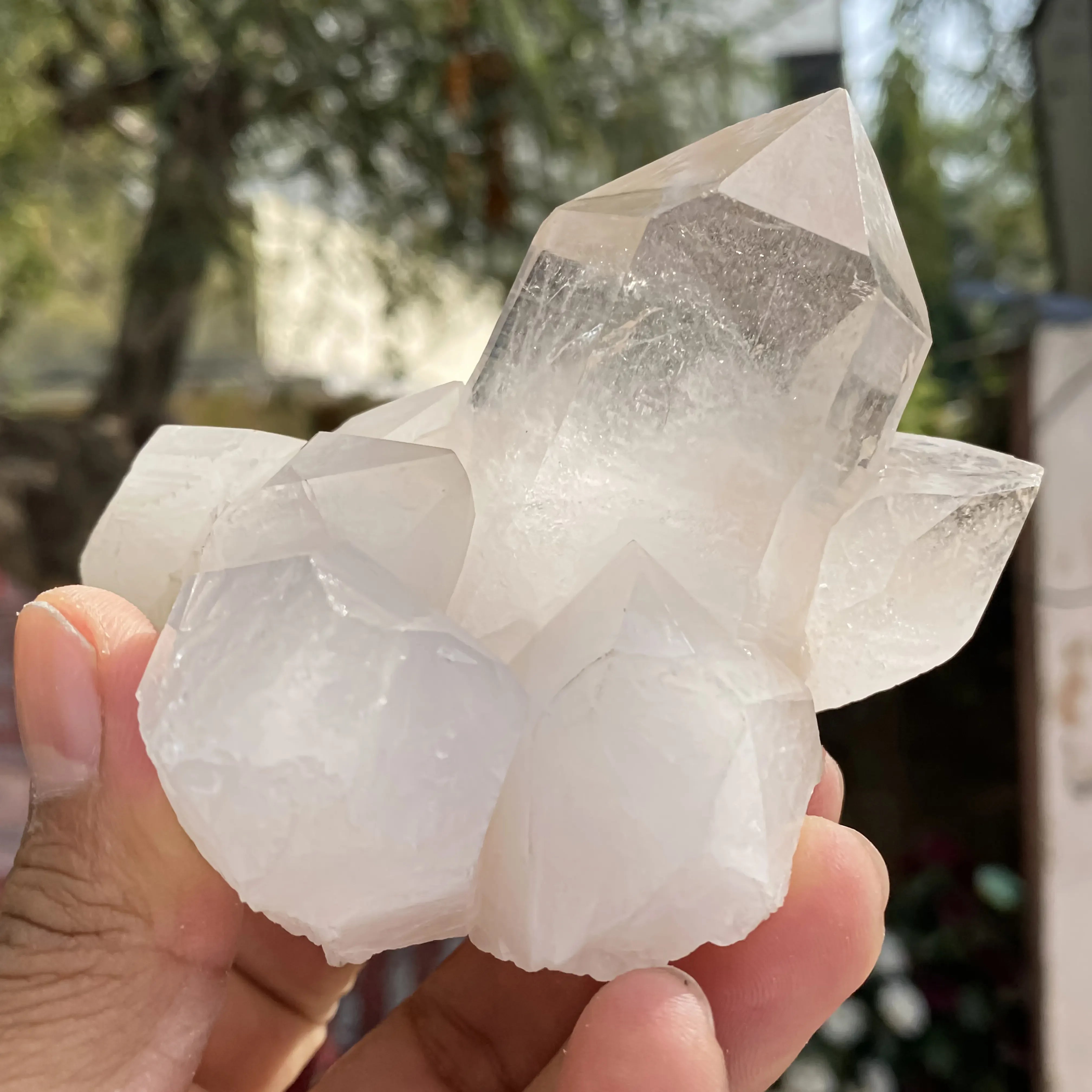 White Quartz Cluster 429g Himalayan Quartz