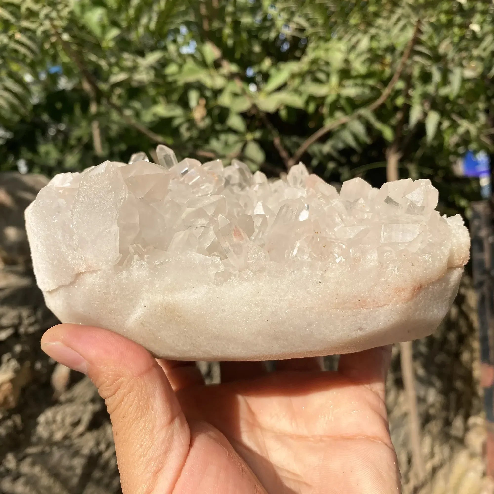 Natural Pink Quartz Cluster 1680g Himalayan Quartz