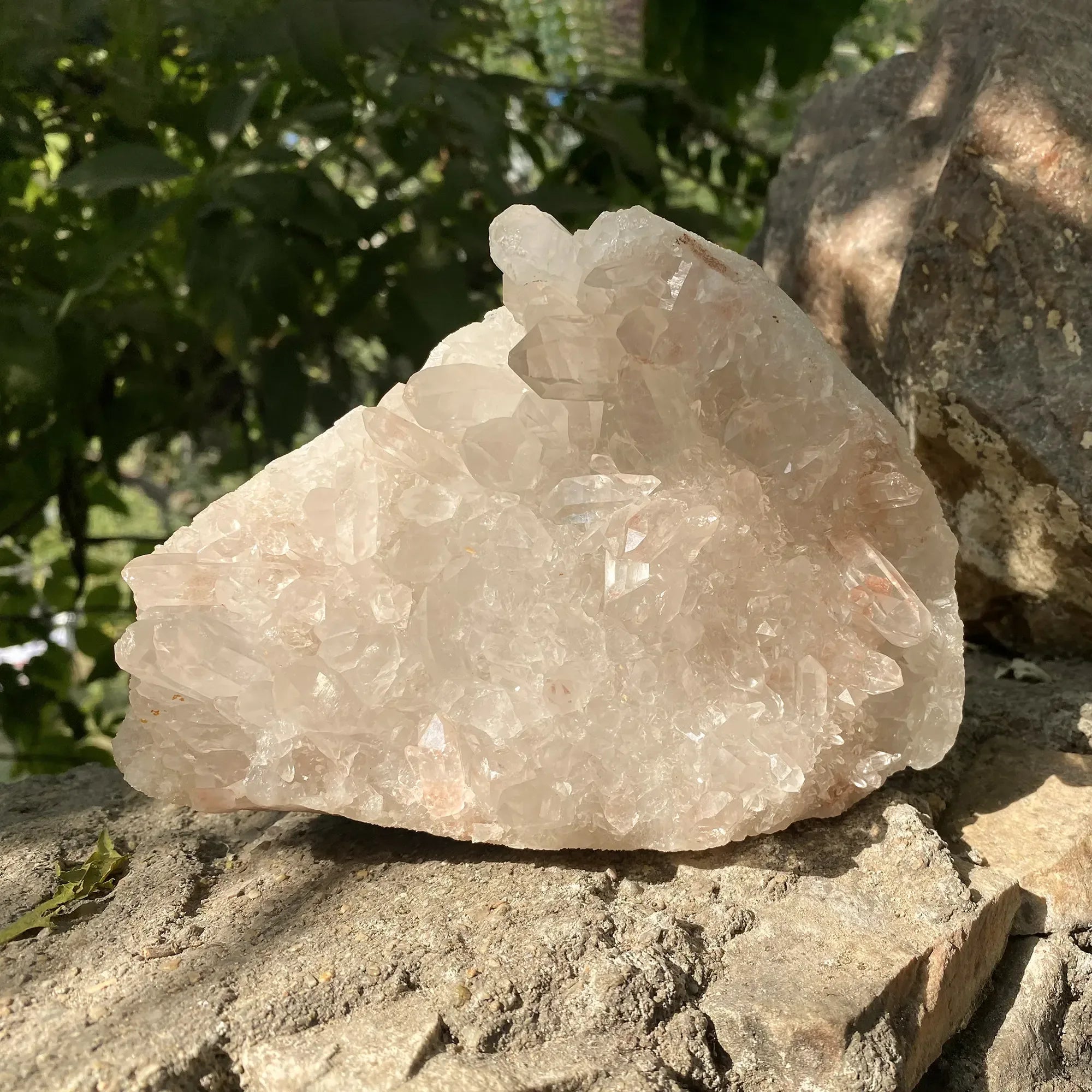 Natural Pink Quartz Cluster 1680g Himalayan Quartz