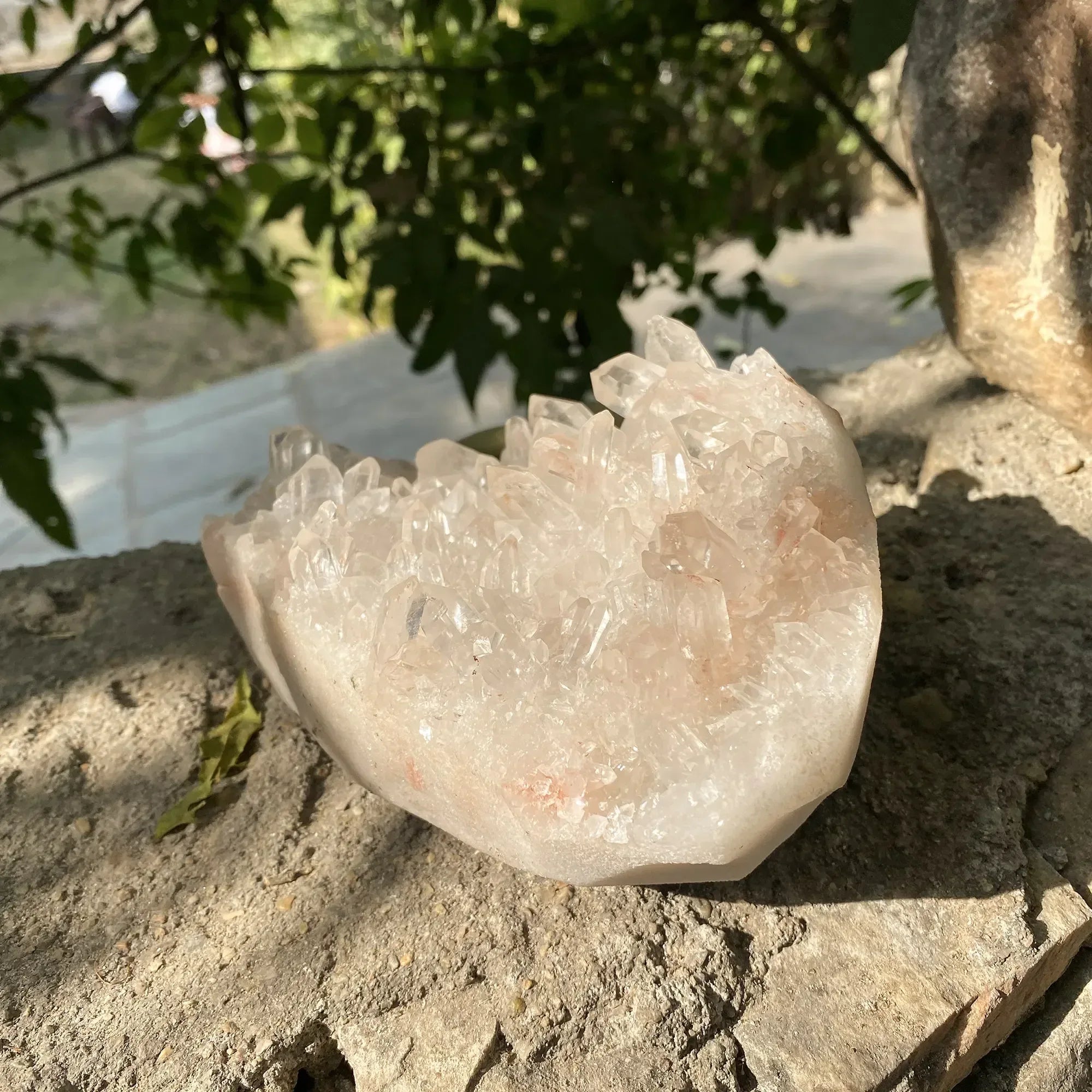 Natural Pink Quartz Cluster 1680g Himalayan Quartz