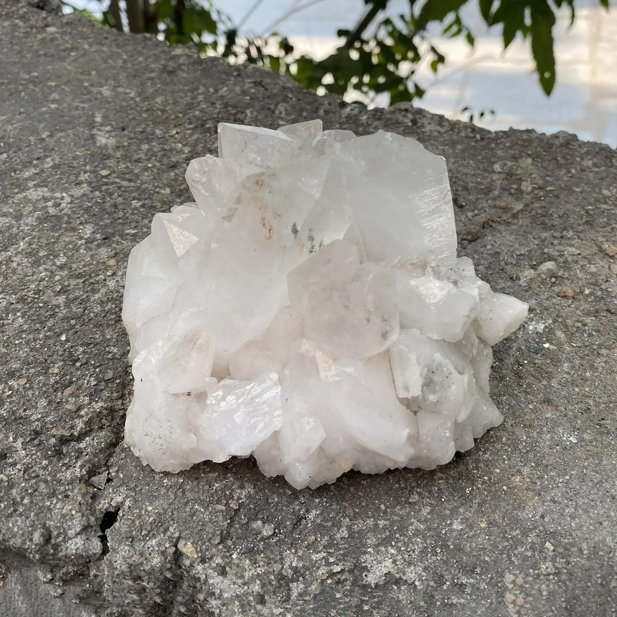 White Quartz with Phantom Cluster 795g Himalayan Quartz