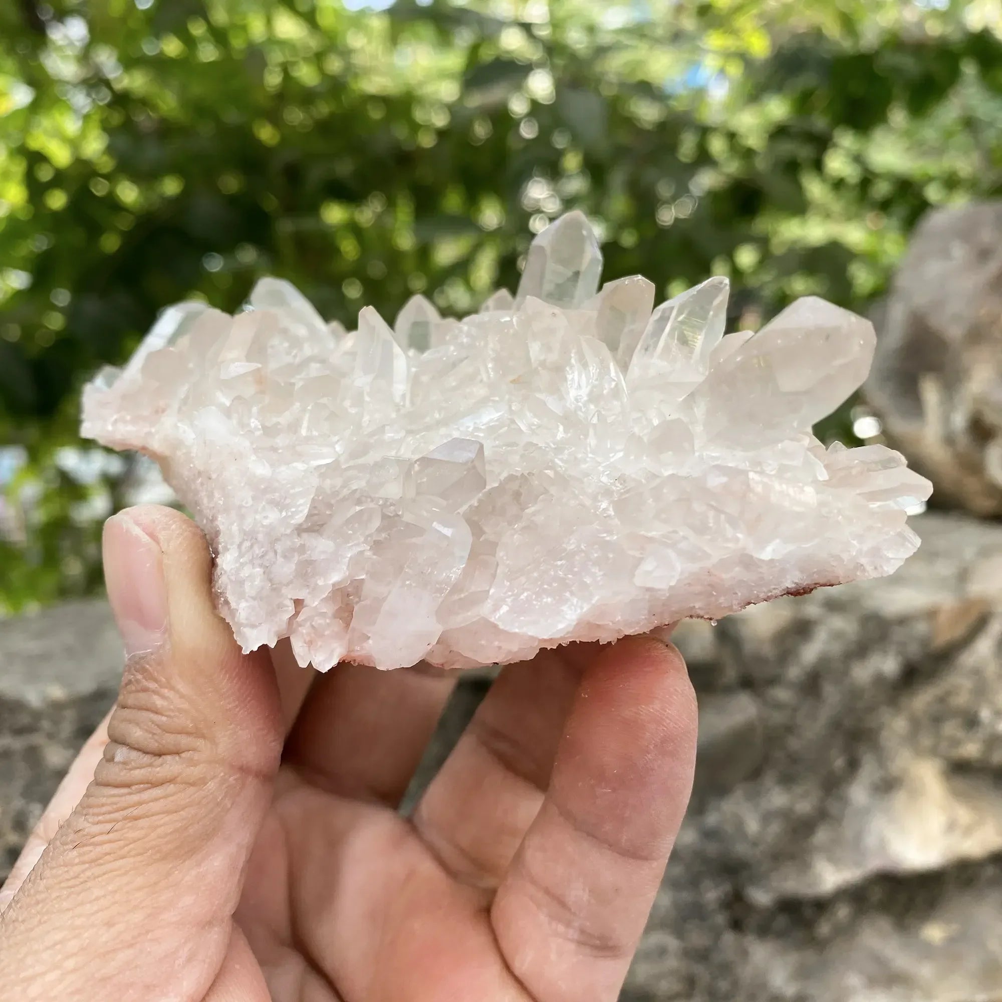 Natural Pink Quartz Cluster 210g Himalayan Quartz