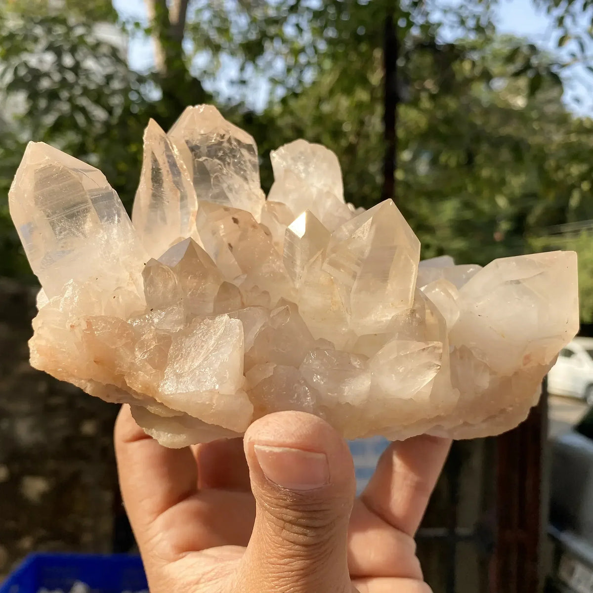 Natural Himalayan Pink Quartz Cluster 925g Himalayan Quartz