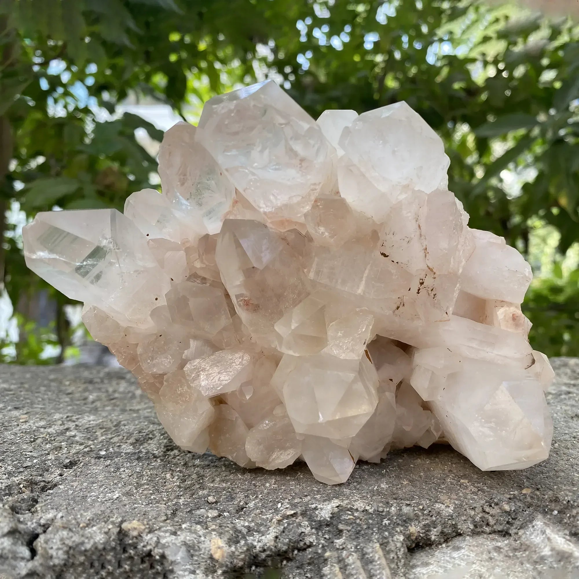 Natural Himalayan Pink Quartz Cluster 925g Himalayan Quartz