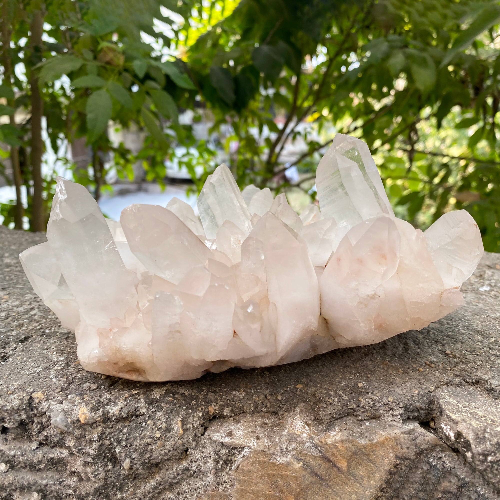 Natural Himalayan Pink Quartz Cluster 2175g Healing Crystal