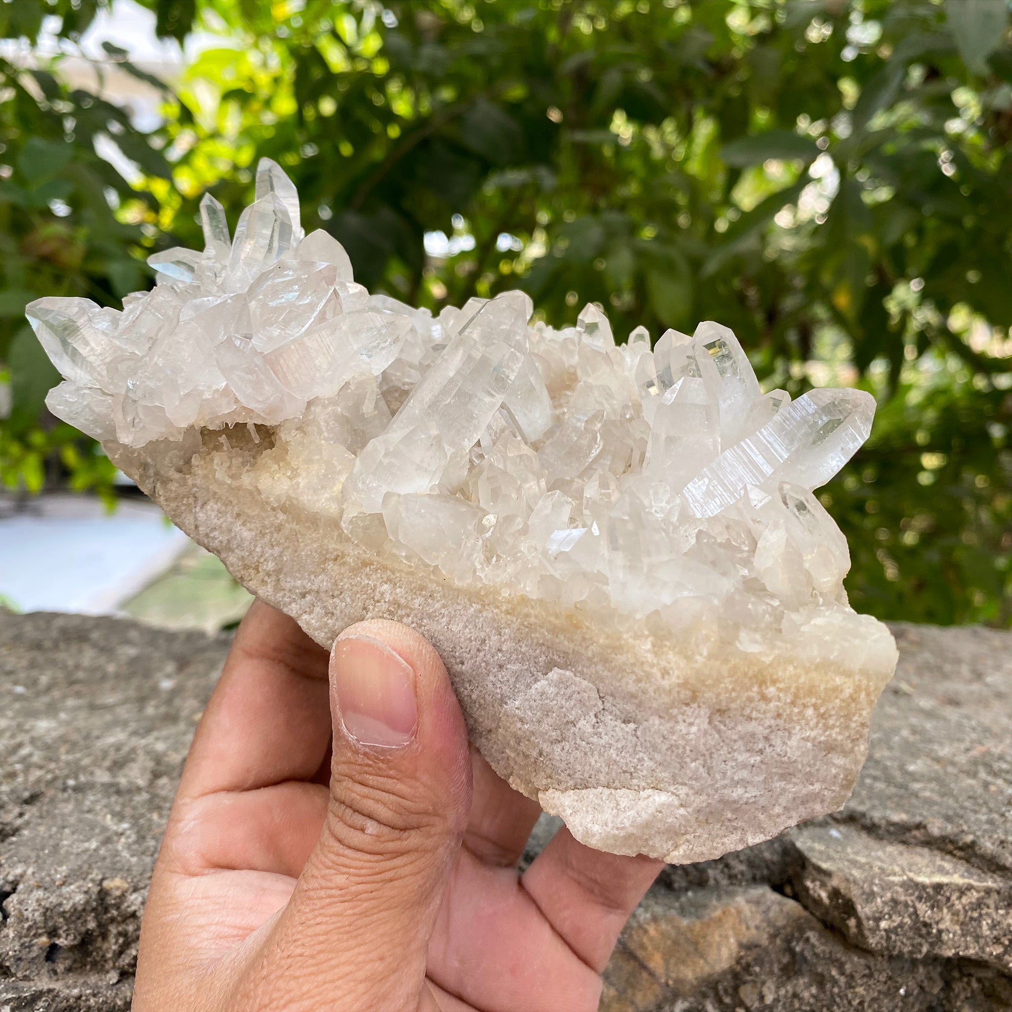 Natural Himalayan White Quartz Cluster 1955g Healing Crystal