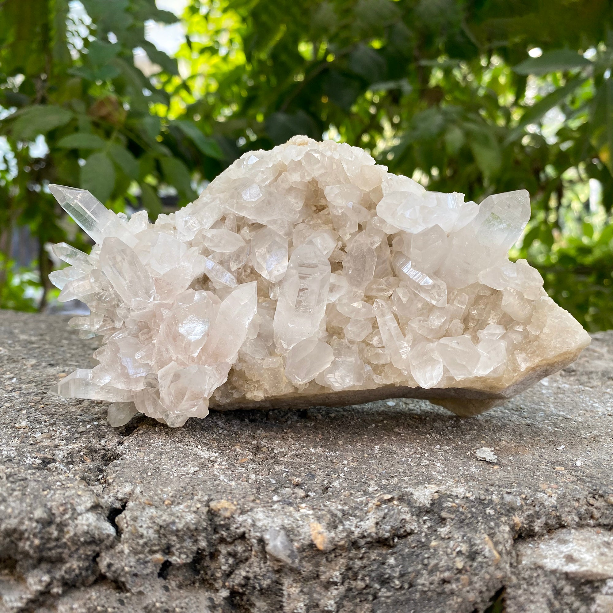Natural Himalayan White Quartz Cluster 1955g Healing Crystal
