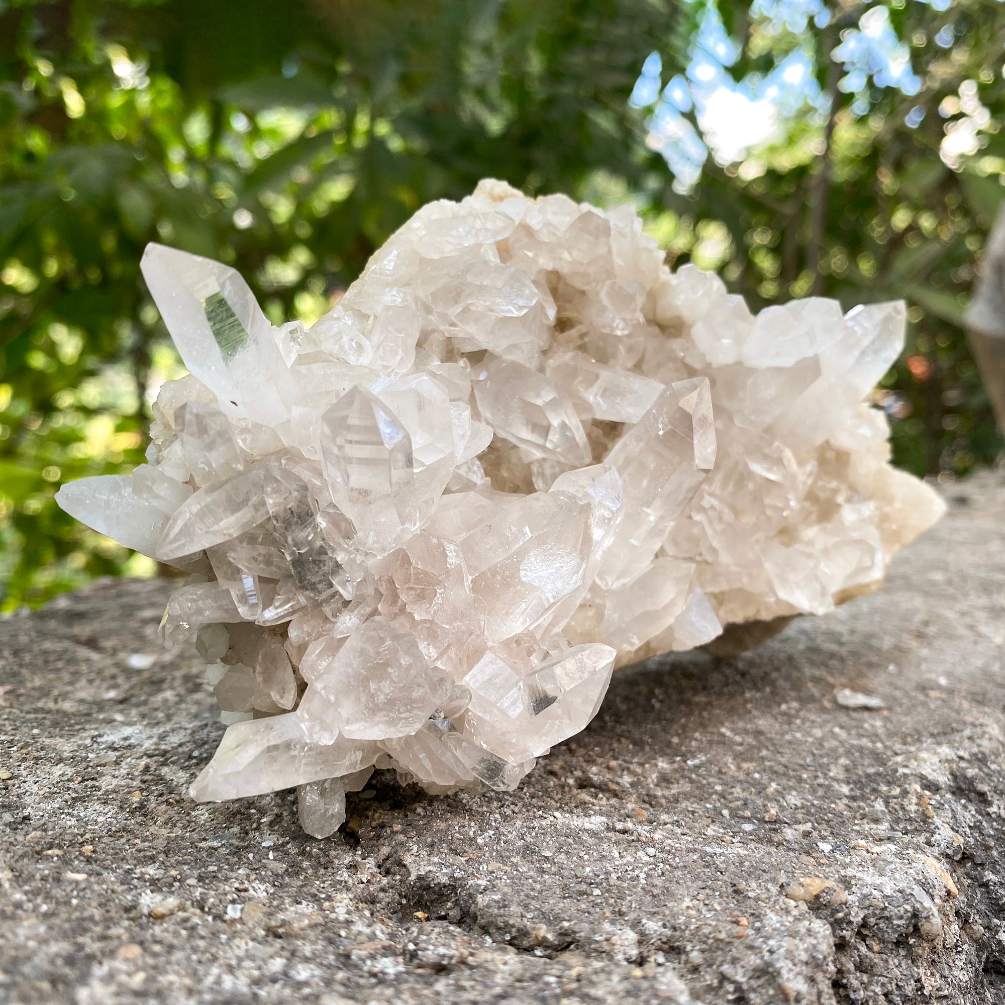 Natural Himalayan White Quartz Cluster 1955g Healing Crystal