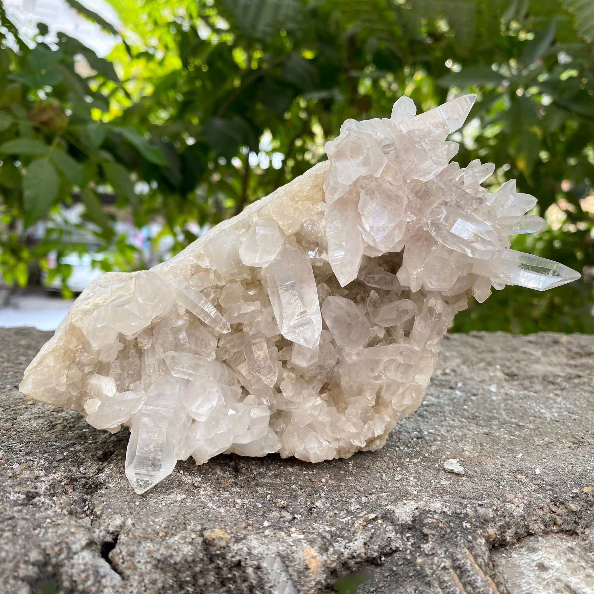Natural Himalayan White Quartz Cluster 1955g Healing Crystal