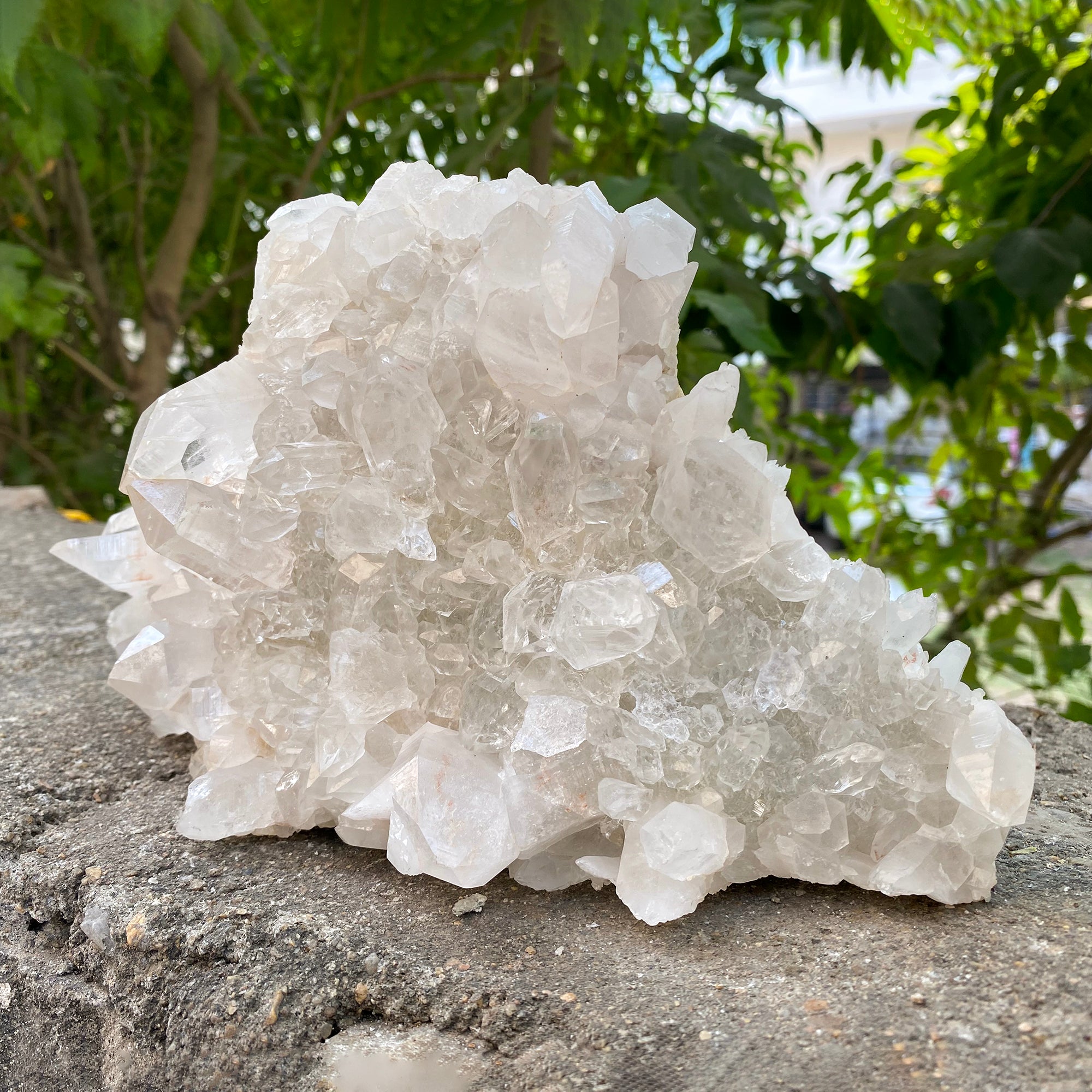 Natural Himalayan White Quartz Cluster 600g Healing Crystal