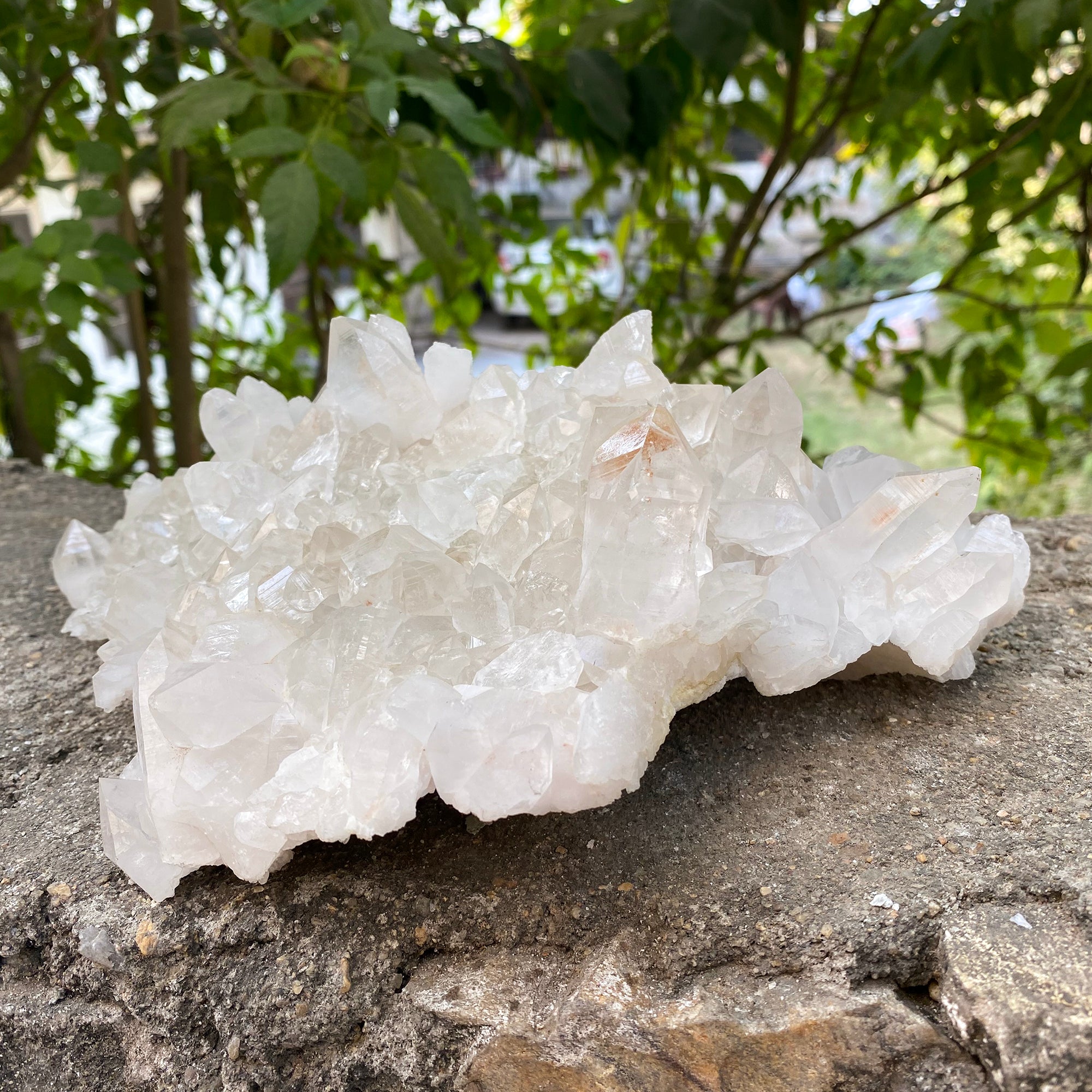 Natural Himalayan White Quartz Cluster 600g Healing Crystal