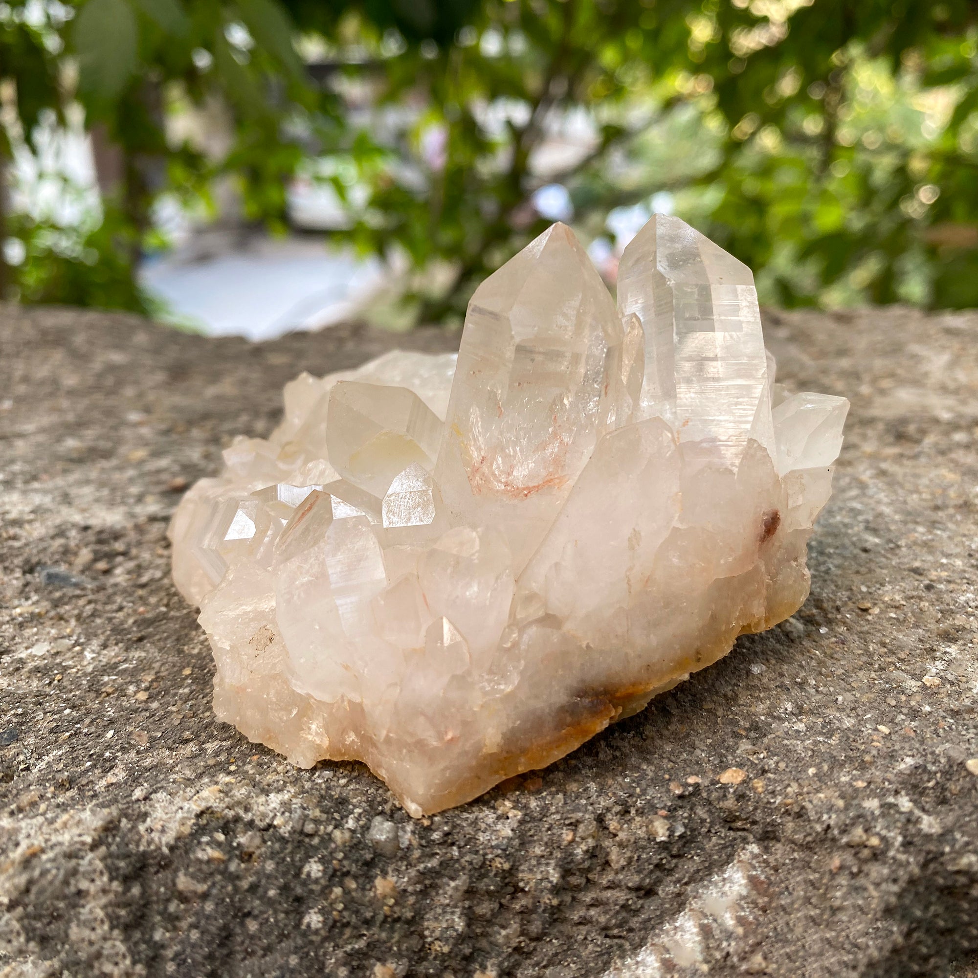 Natural Himalayan Pink Quartz Cluster 260g Healing Crystal