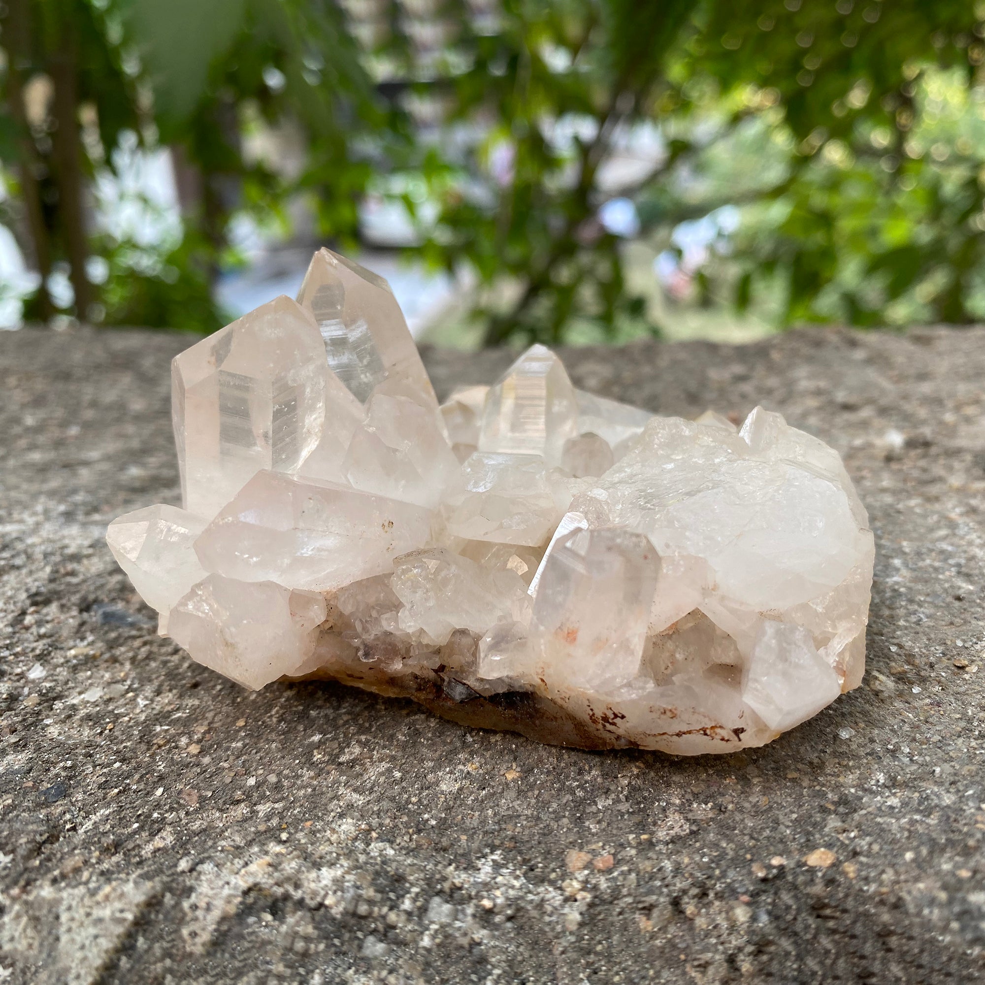 Natural Himalayan Pink Quartz Cluster 260g Healing Crystal