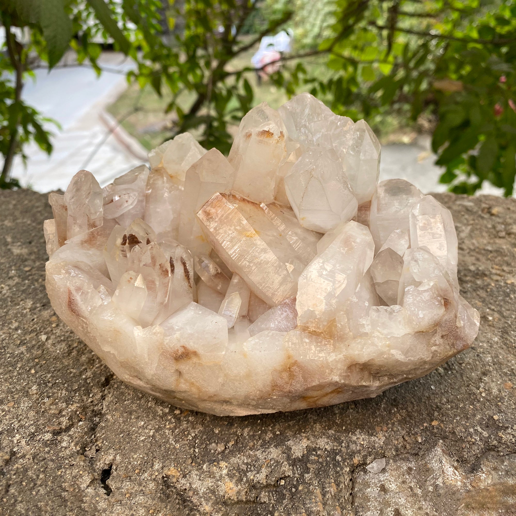 Natural Himalayan Pink Quartz Cluster 2300g Healing Crystal