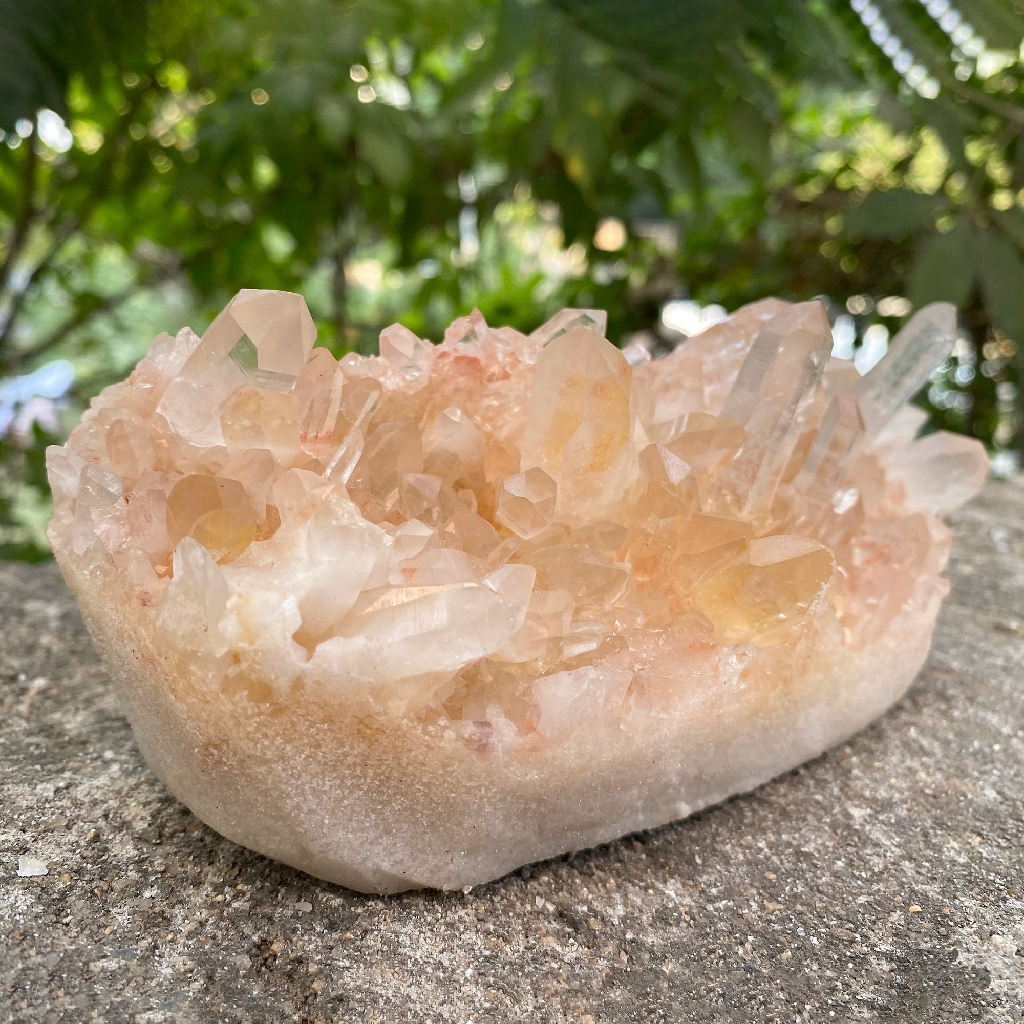 Natural Himalayan Pink Quartz Cluster 910g Healing Crystal PNQ-1006
