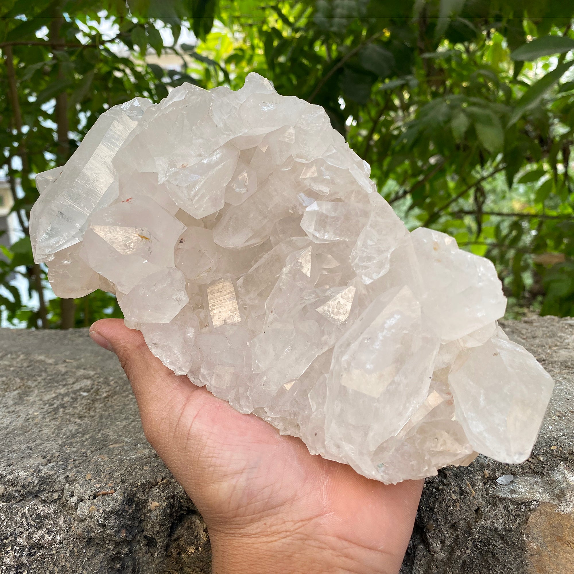 Natural Himalayan White Quartz 2030g  WHQ-1007