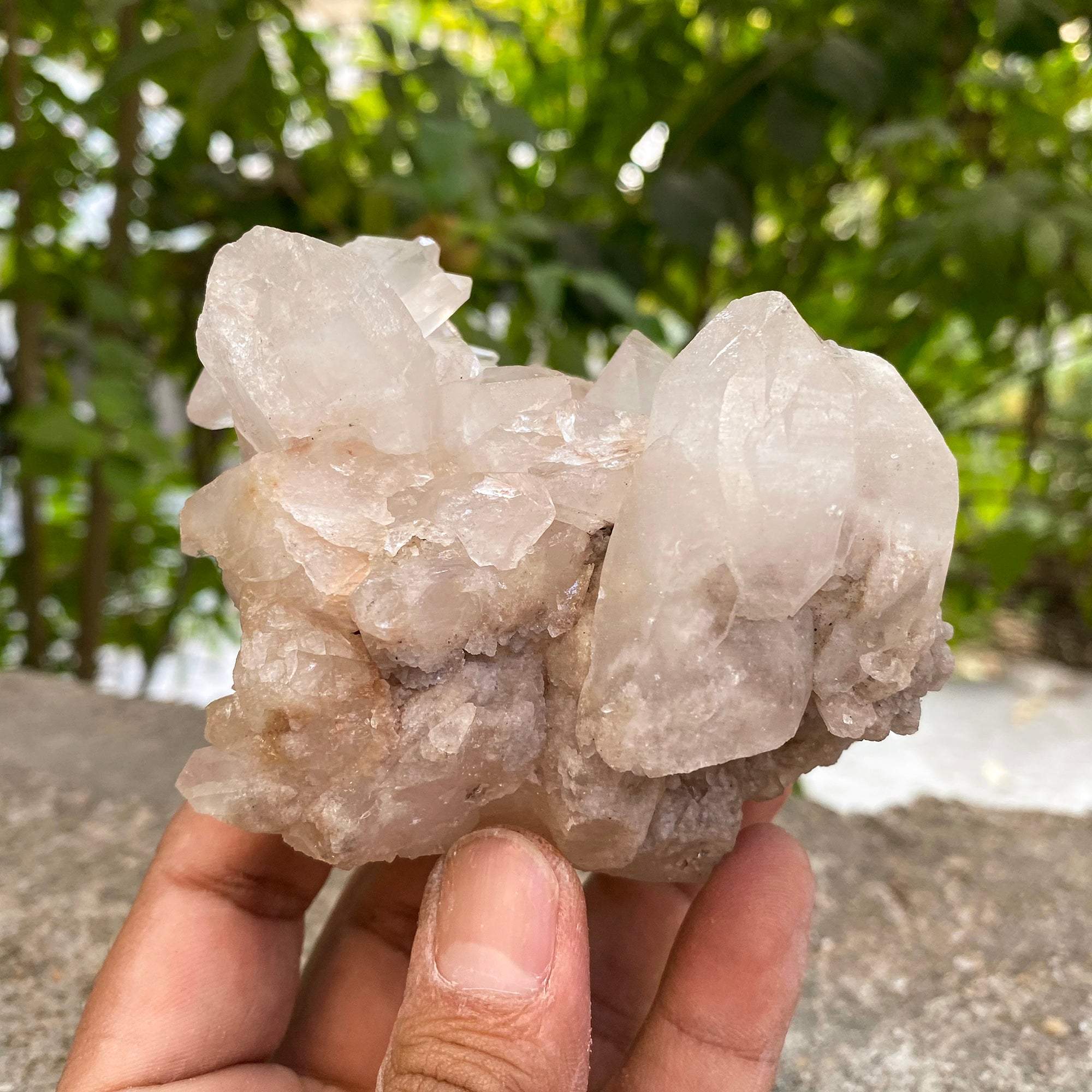 Natural Himalayan White Quartz Cluster 420g Healing Crystal