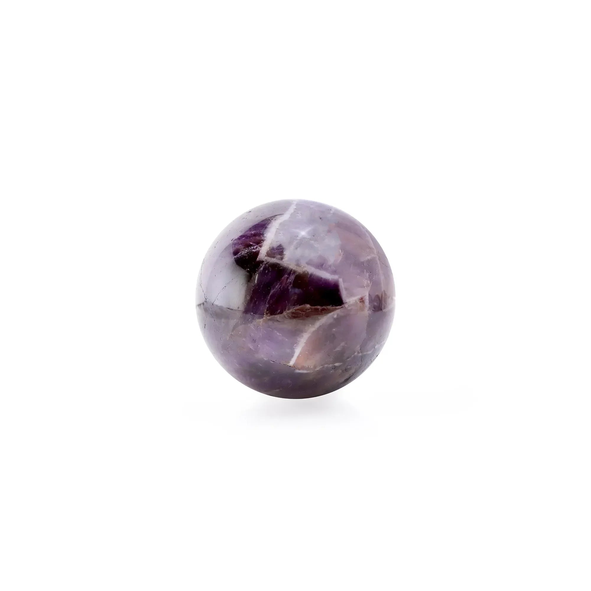 Natural Amethyst Crystal Ball – Reiki Energy Stone for Home & Office