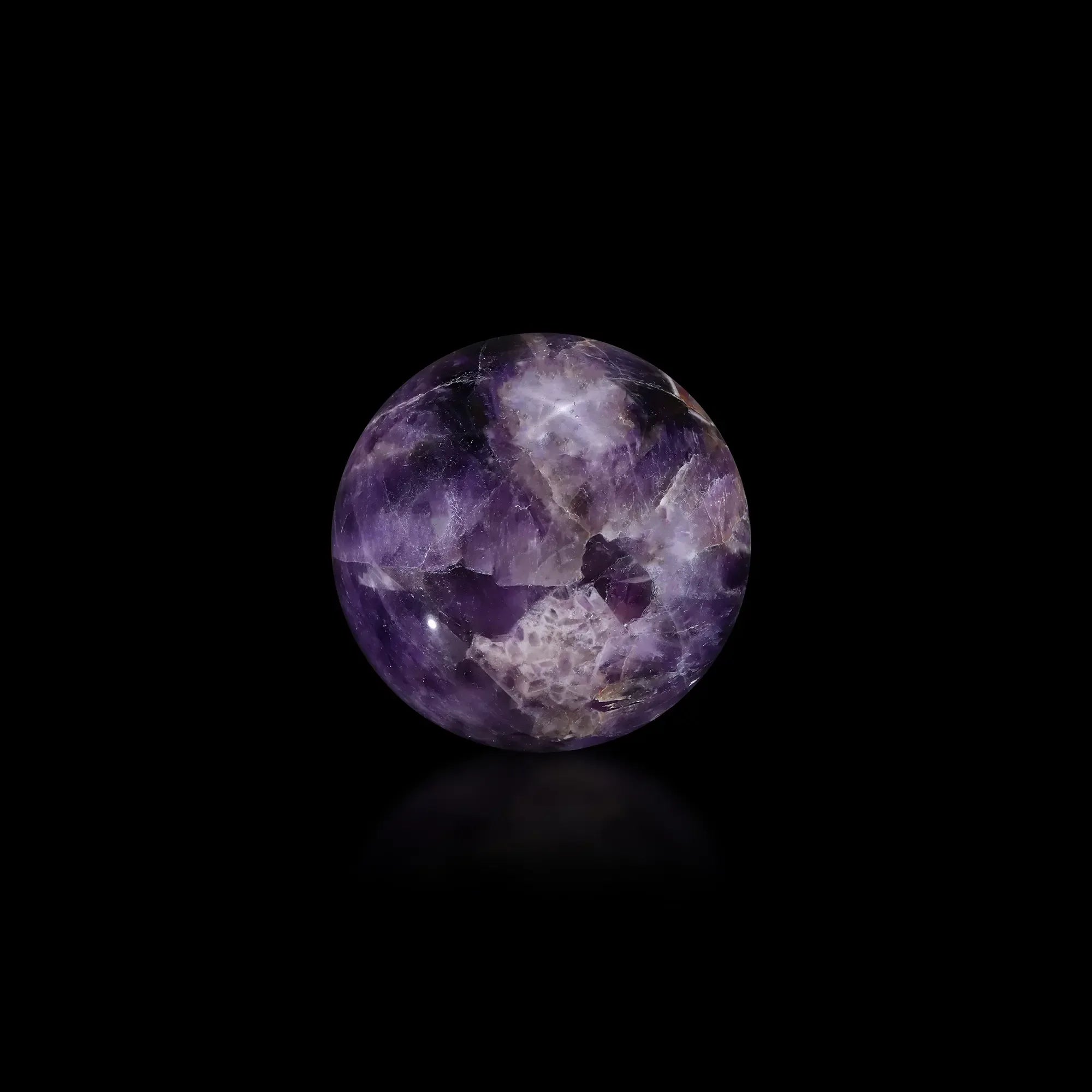 Natural Amethyst Crystal Ball – Reiki Energy Stone for Home & Office