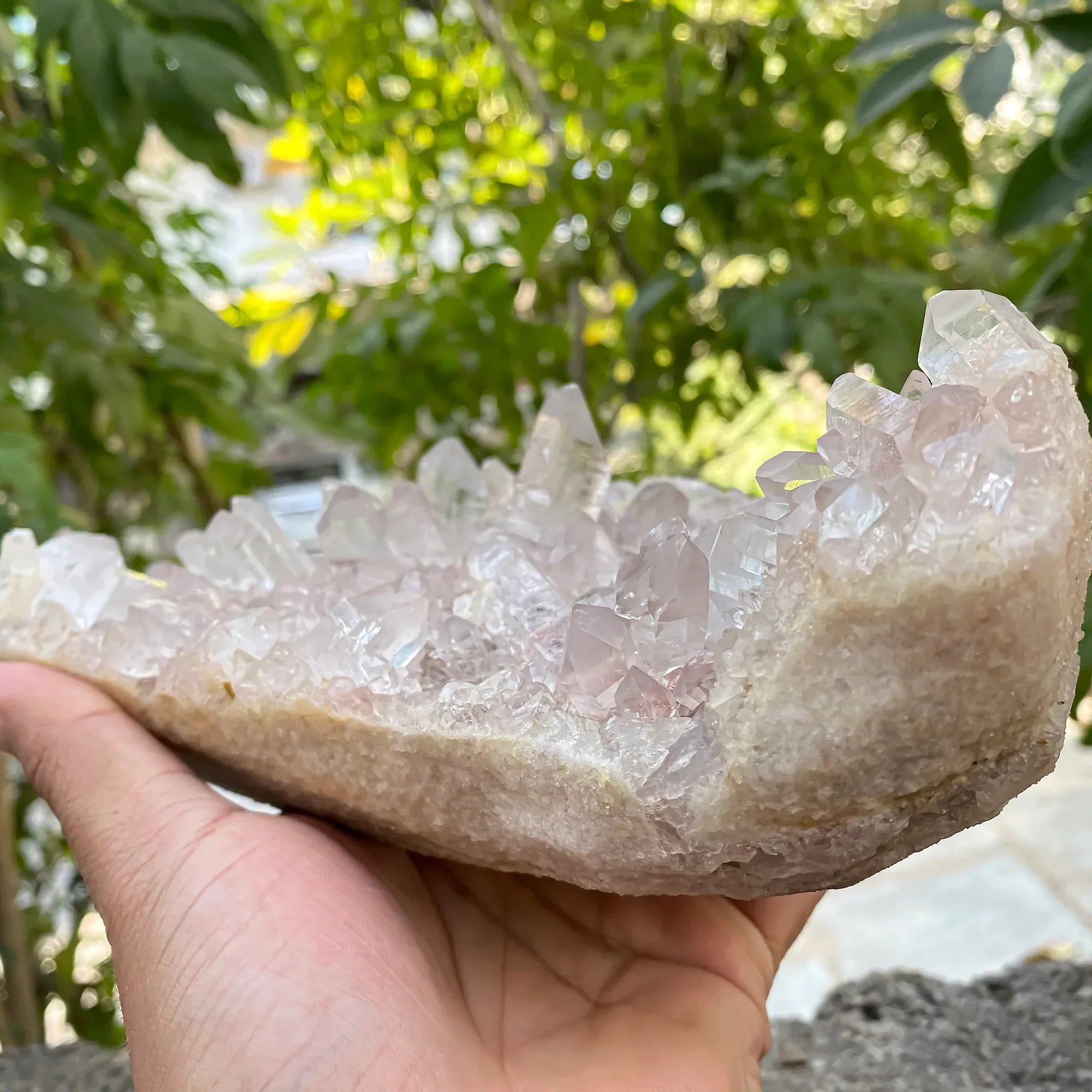 Natural Himalayan Pink Quartz Cluster 2200g Himalayan Quartz