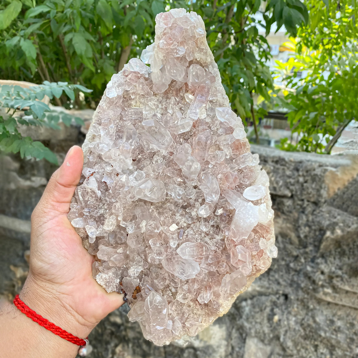 Natural Himalayan Pink Quartz Cluster 2200g Himalayan Quartz