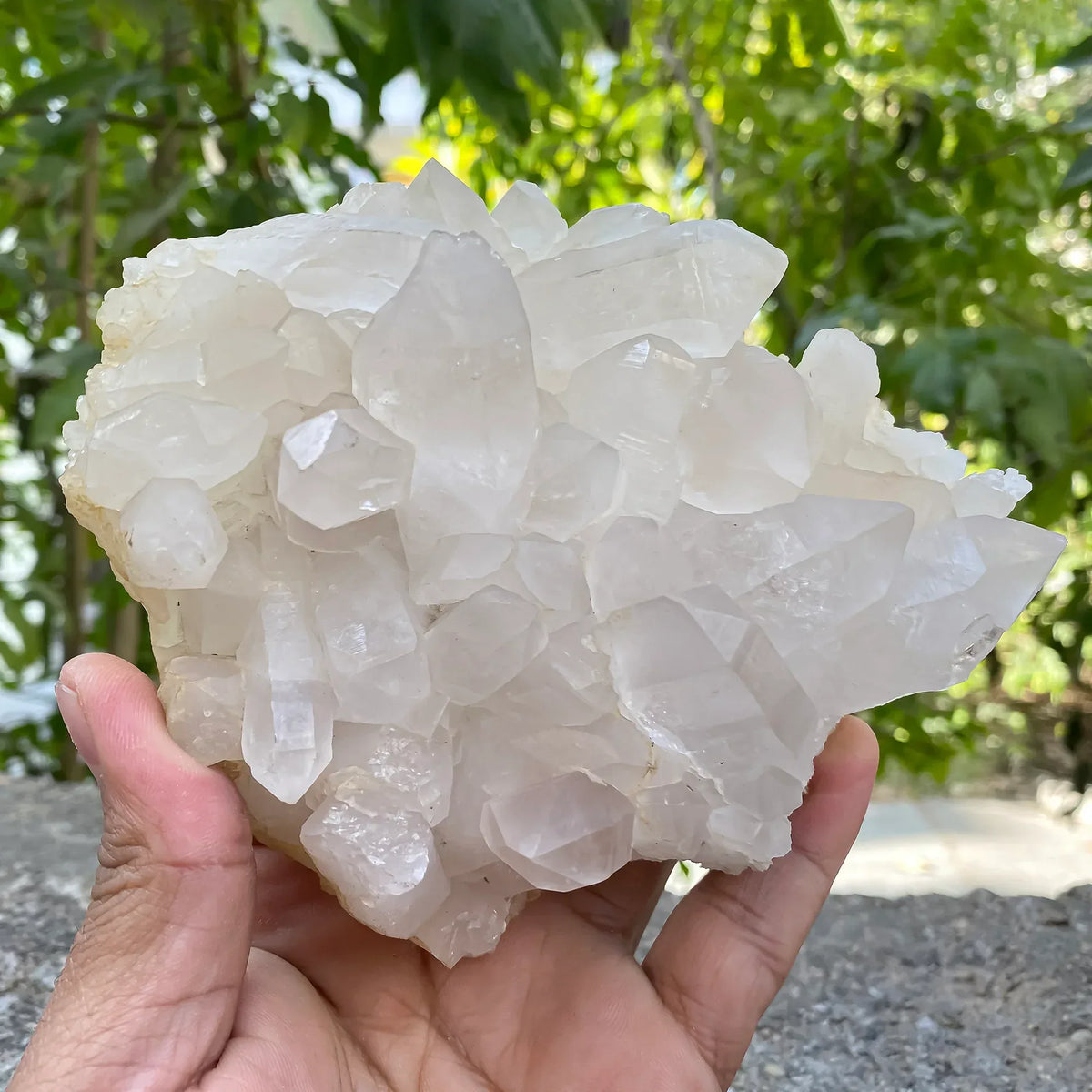 Natural Himalayan White Quartz Cluster 660g Himalayan Quartz