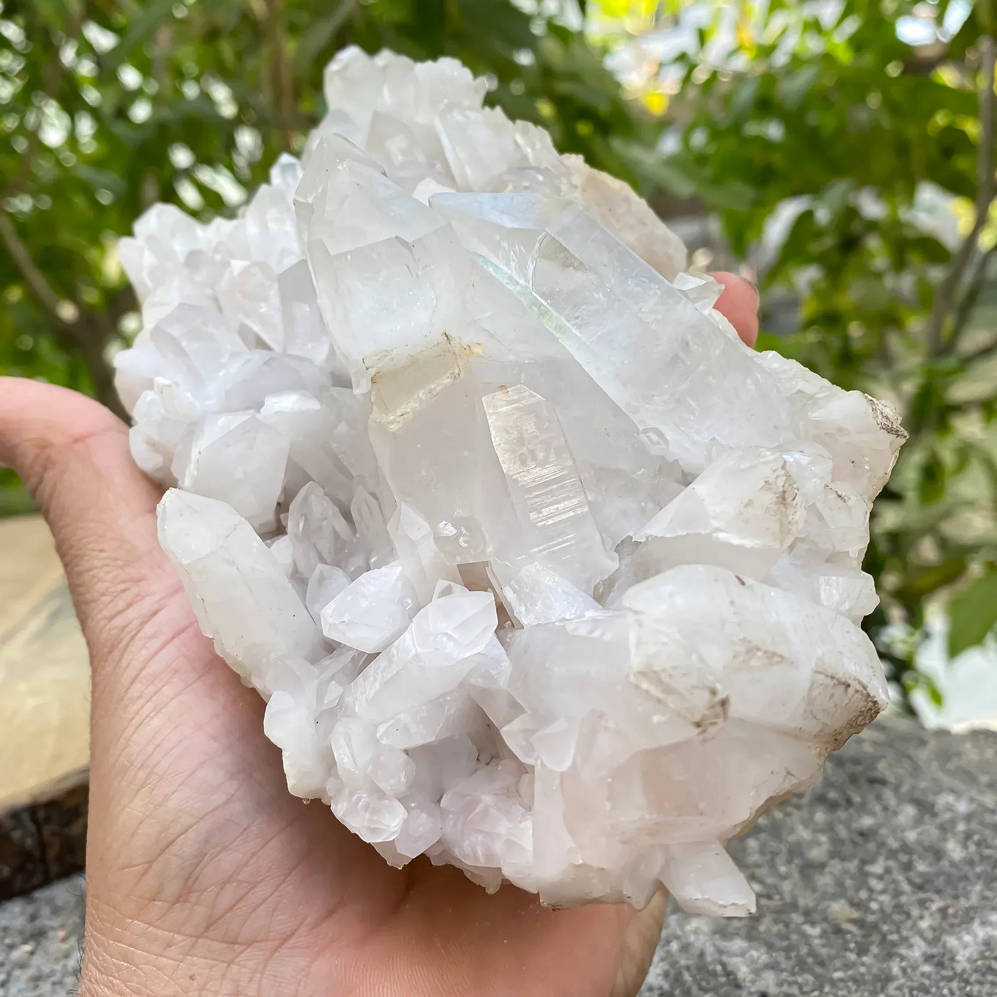 Natural Himalayan White Quartz Cluster 1110g Himalayan Quartz