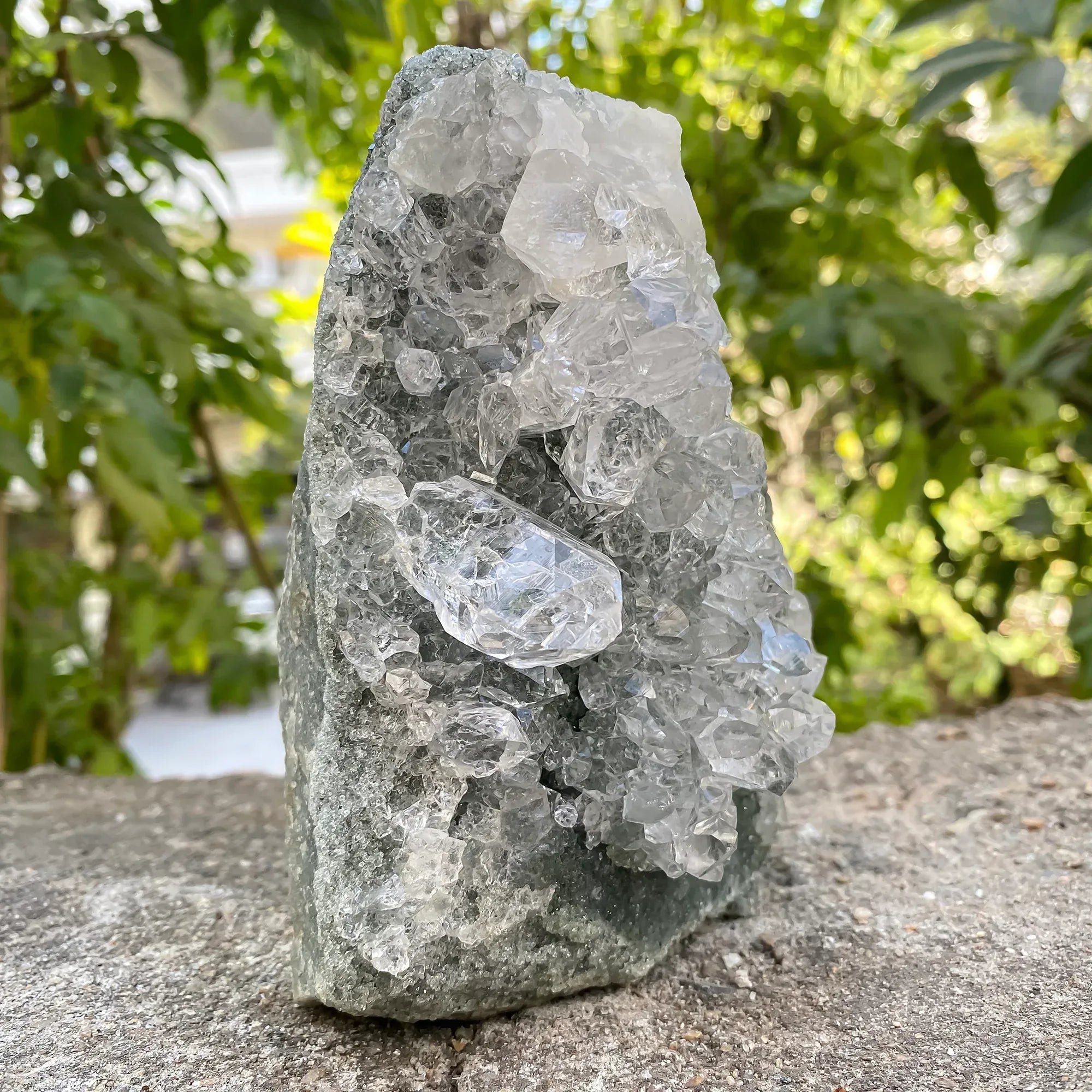 Natural Himalayan Green Chlorite Quartz Cluster 1300g Himalayan Quartz