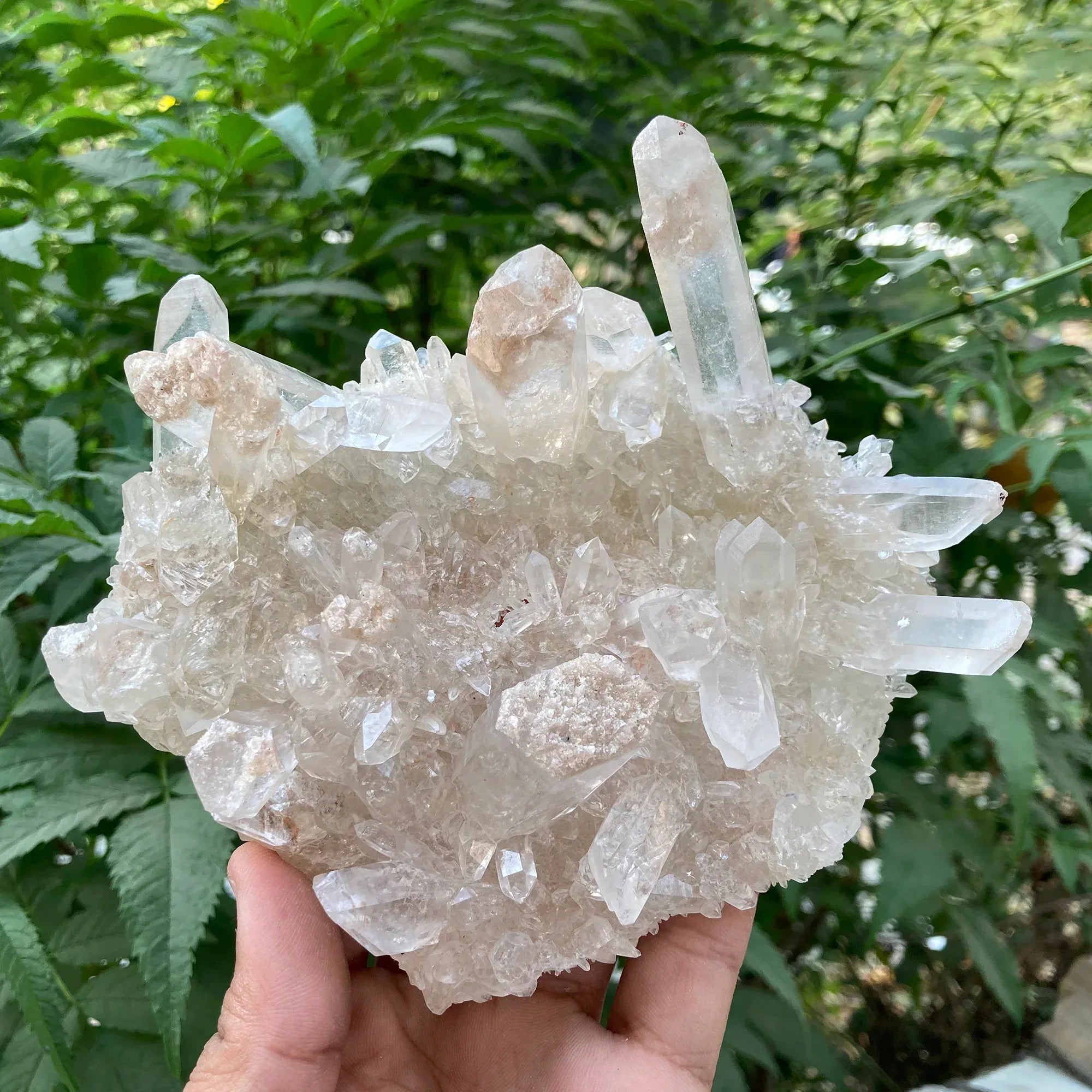 Natural Himalayan White & Pink Quartz Cluster 345g Himalayan Quartz