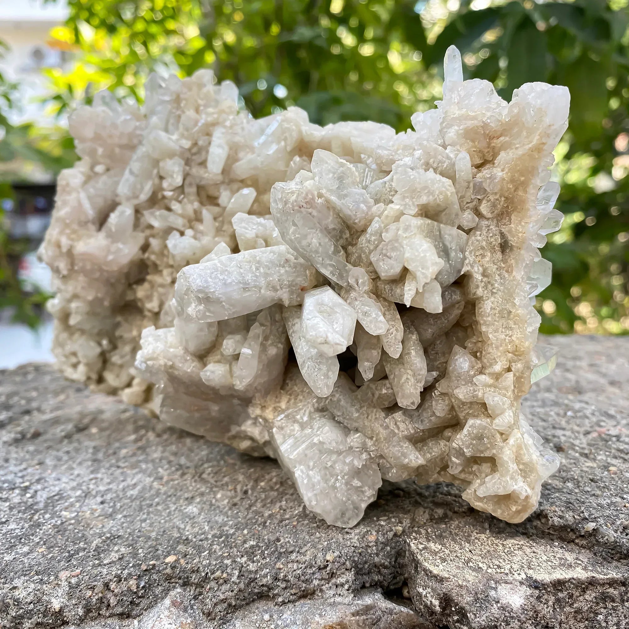 Natural Himalayan White Phantom Quartz Cluster 800g Himalayan Quartz