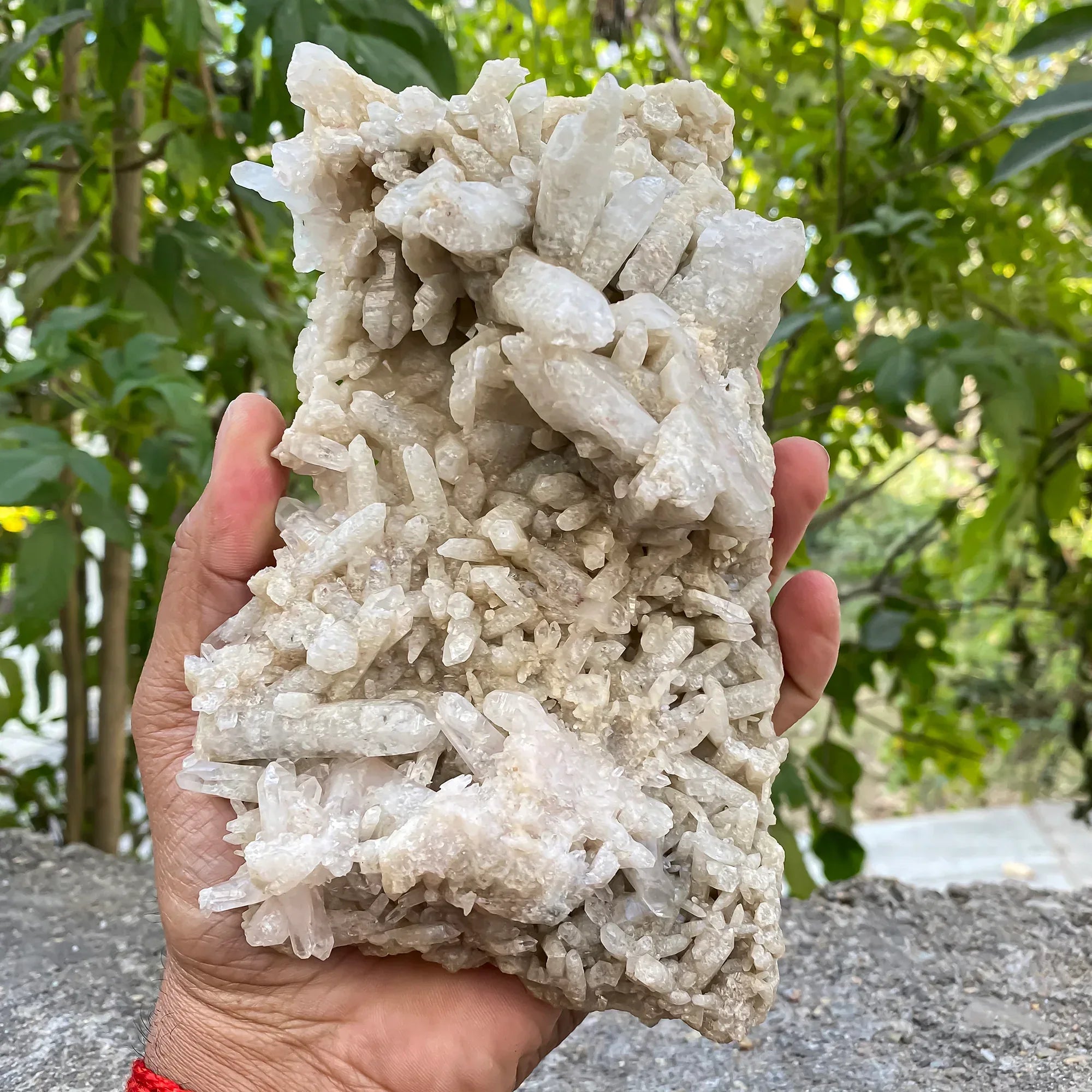 Natural Himalayan White Phantom Quartz Cluster 800g Himalayan Quartz