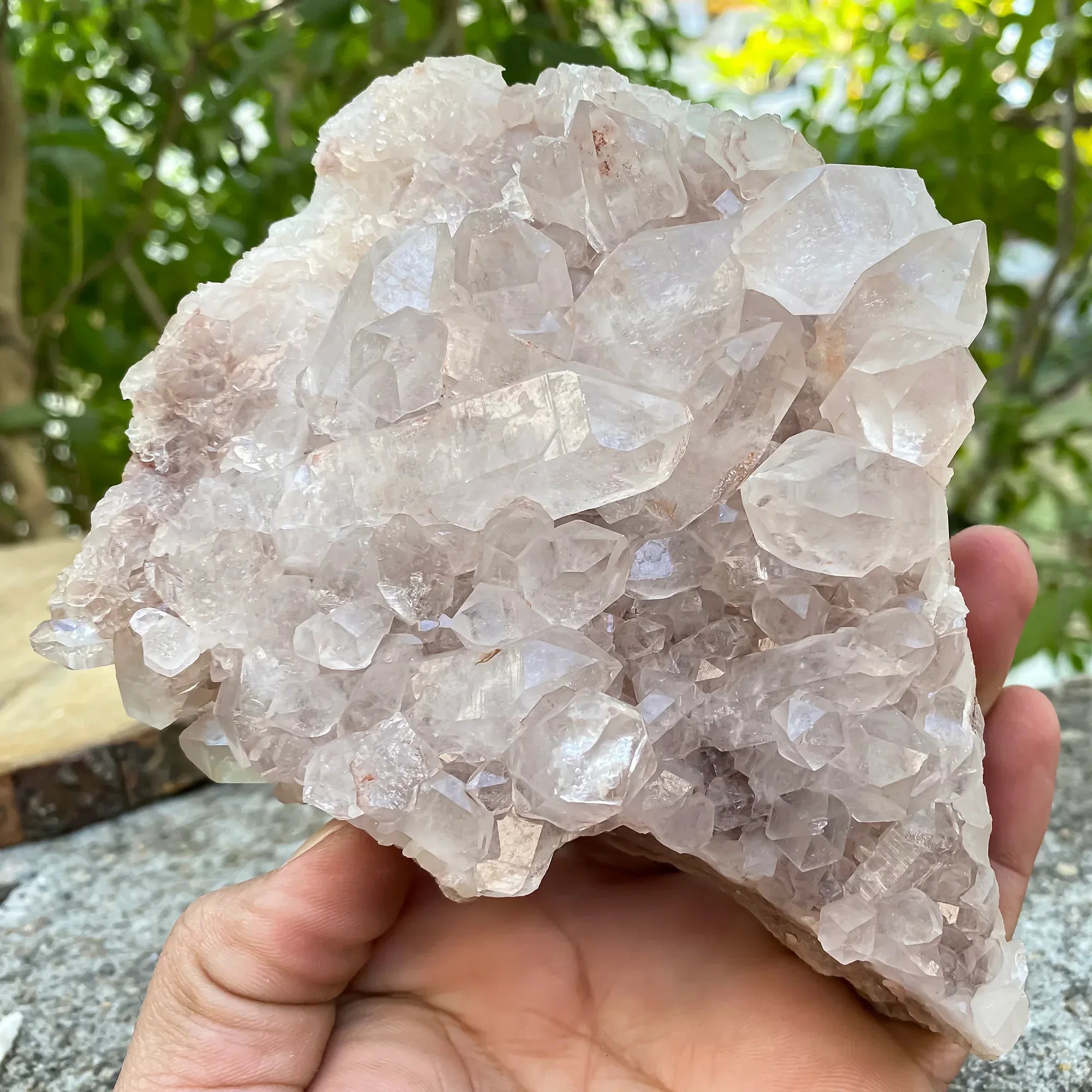 Natural Himalayan Pink Quartz Cluster Himalayan Quartz