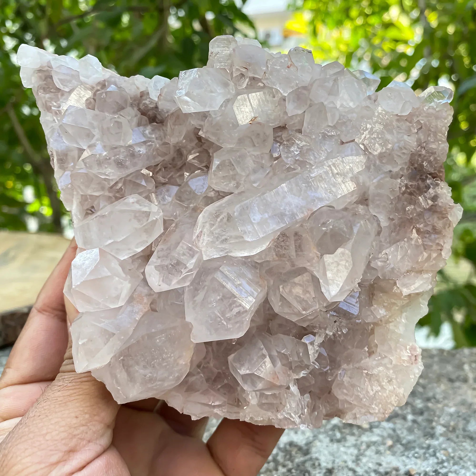 Natural Himalayan Pink Quartz Cluster Himalayan Quartz
