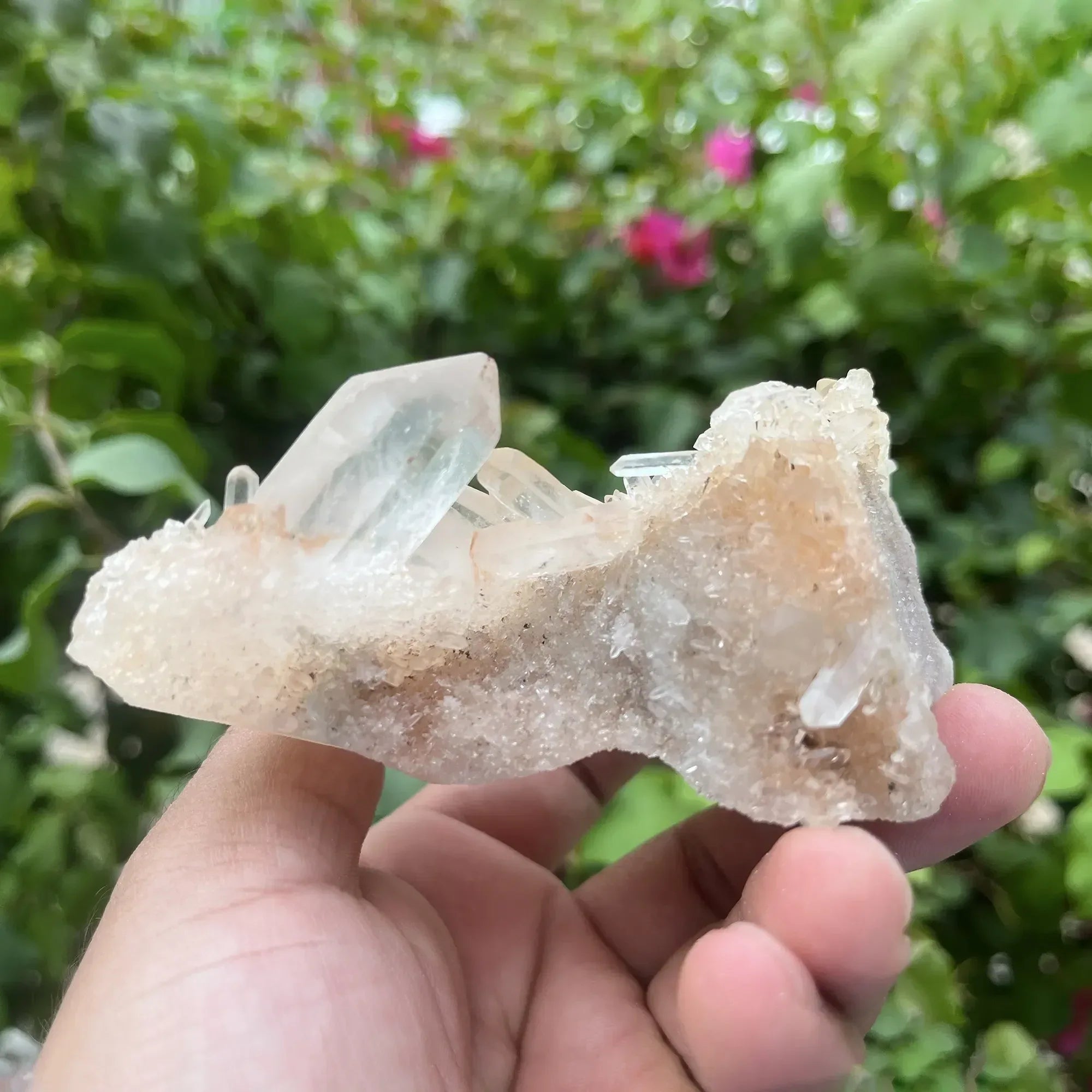 Natural Himalayan Pink Quartz Cluster 215g Himalayan Quartz