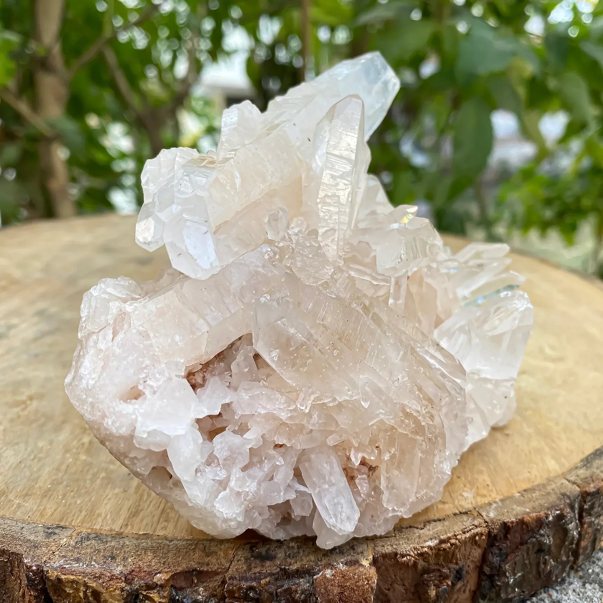 Natural Himalayan Pink Quartz Cluster 540g Himalayan Quartz