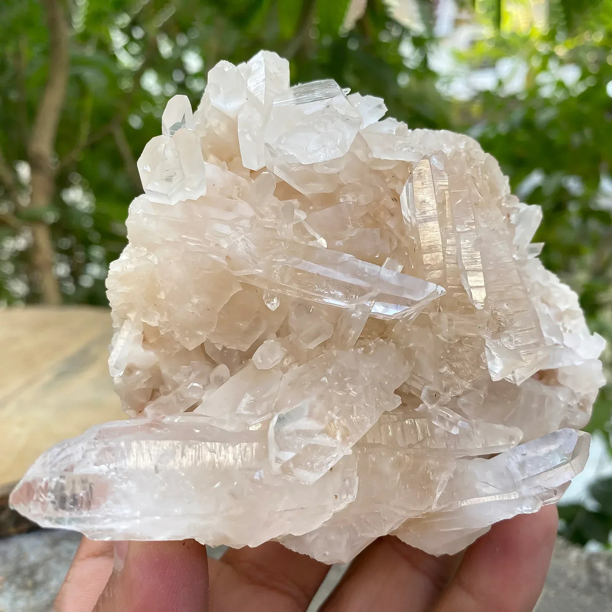 Natural Himalayan Pink Quartz Cluster 540g Himalayan Quartz