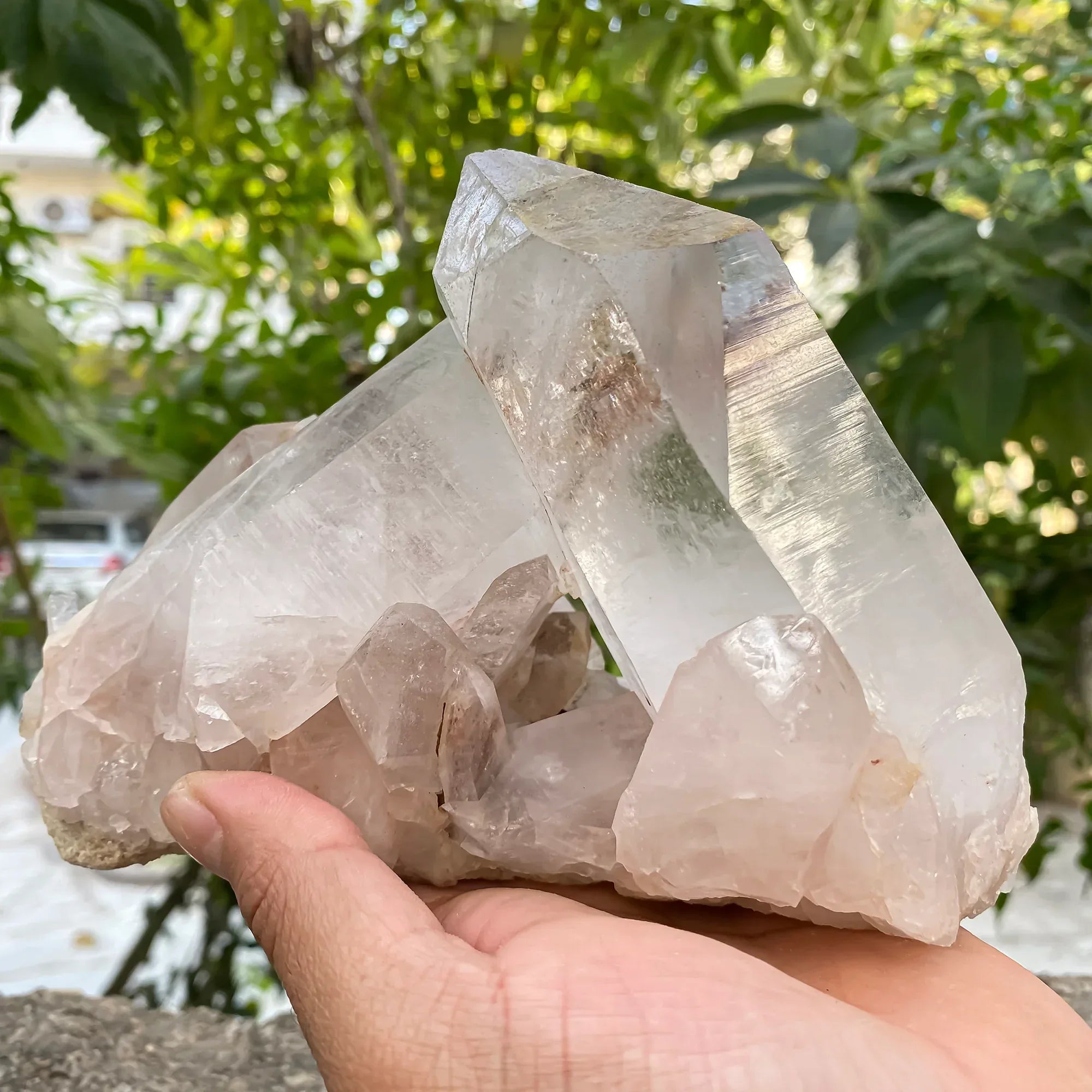 Natural Himalayan White Quartz Cluster 1640g Himalayan Quartz