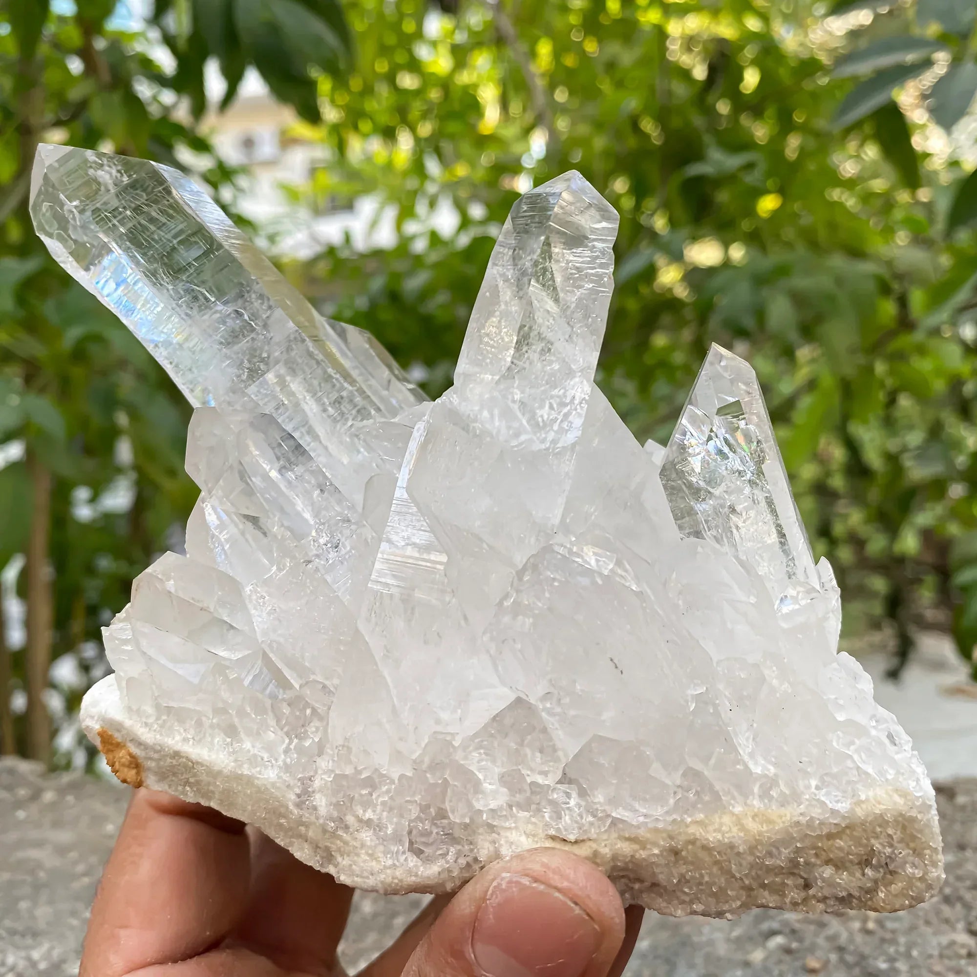 Natural Himalayan White Quartz Cluster 860g Himalayan Quartz