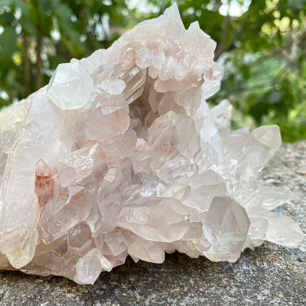 Natural Himalayan Pink Quartz Cluster 1120g Himalayan Quartz