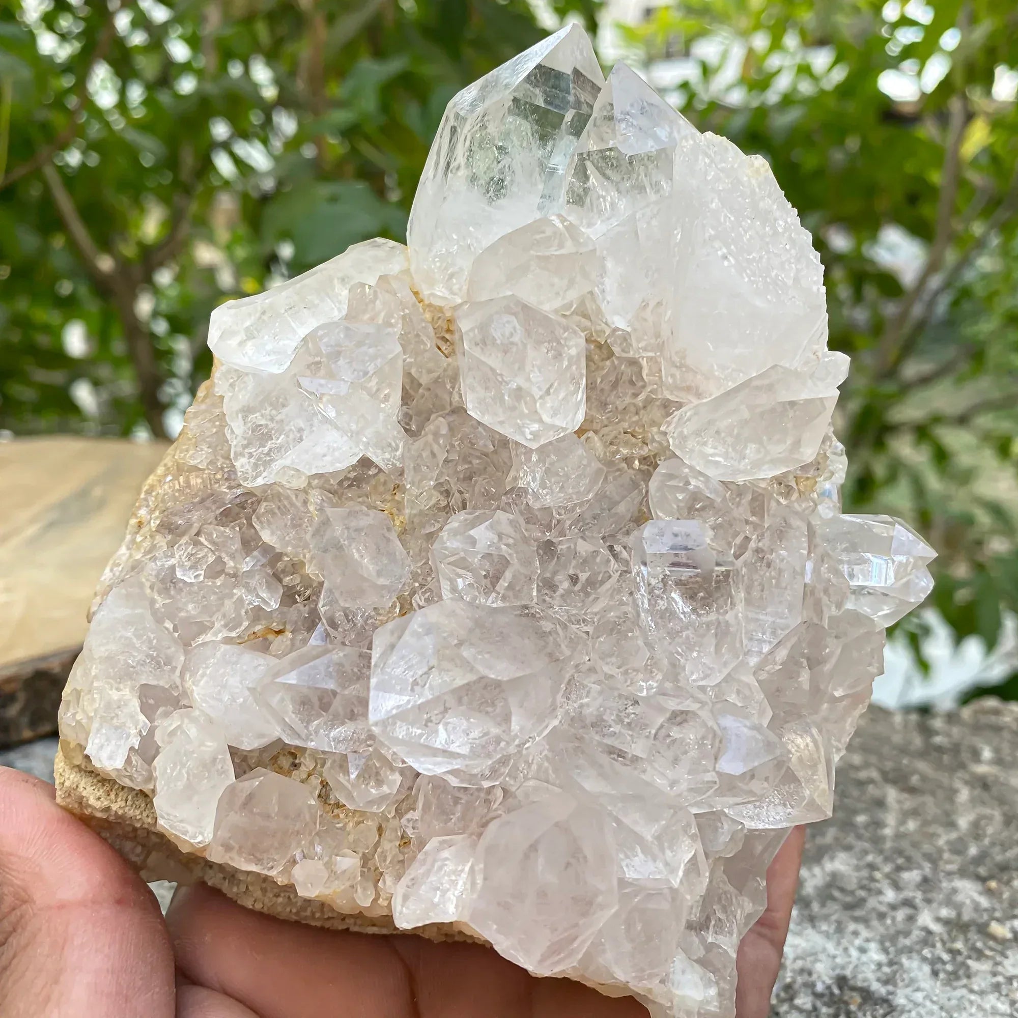 Natural Himalayan White Quartz Cluster 825g Himalayan Quartz