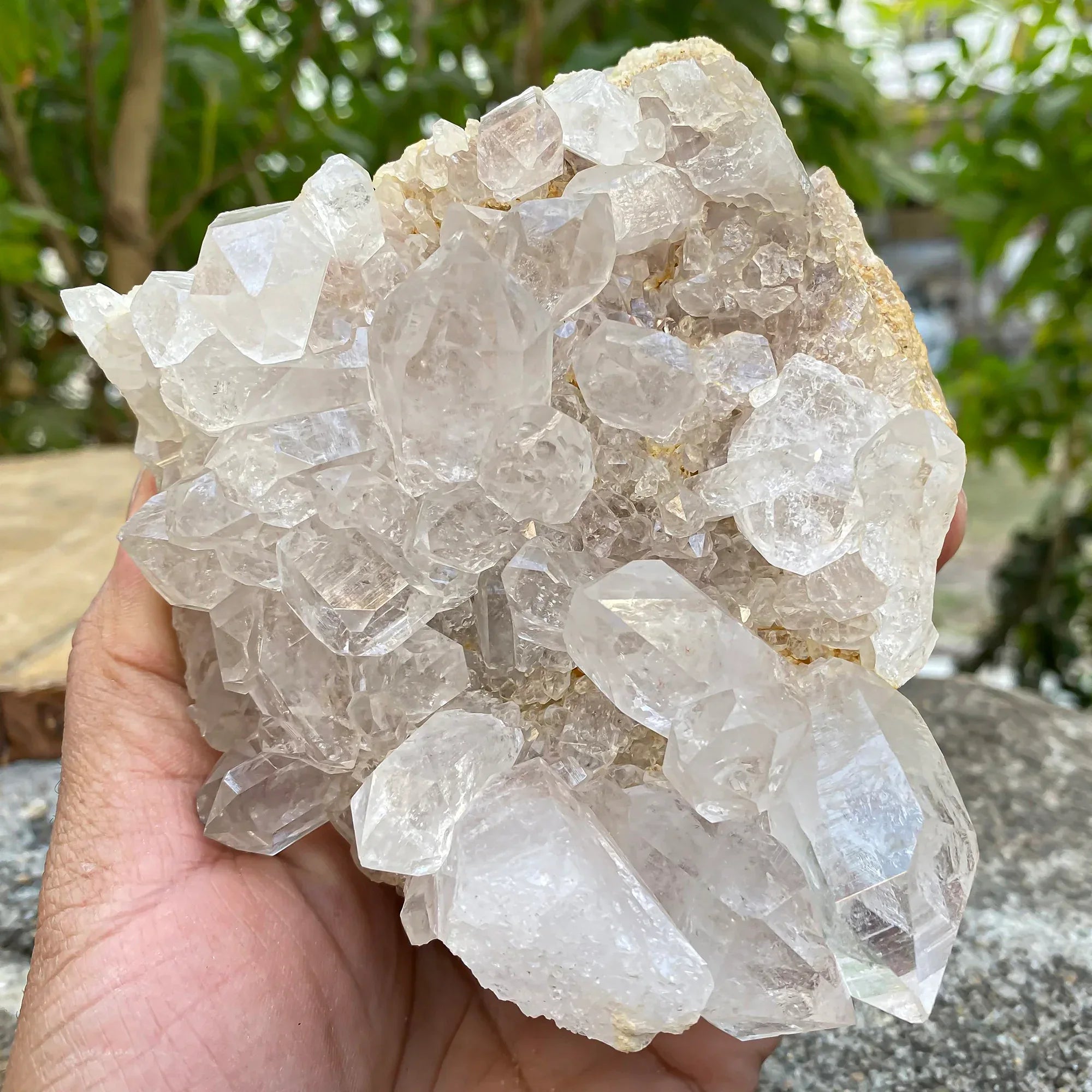Natural Himalayan White Quartz Cluster 825g Himalayan Quartz