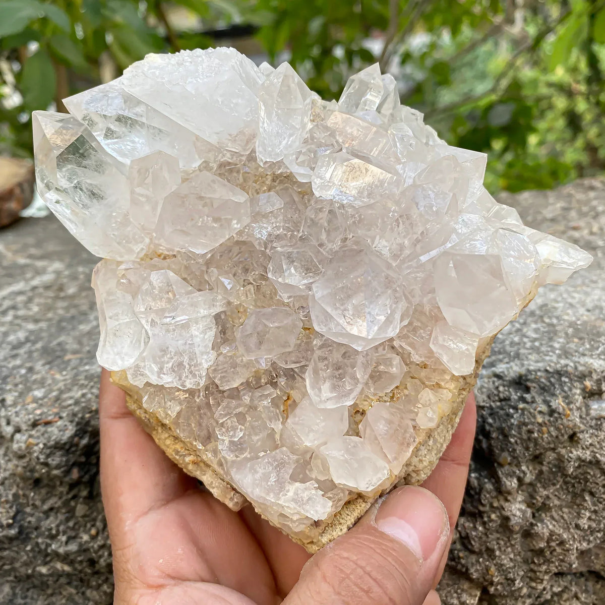 Natural Himalayan White Quartz Cluster 825g Himalayan Quartz