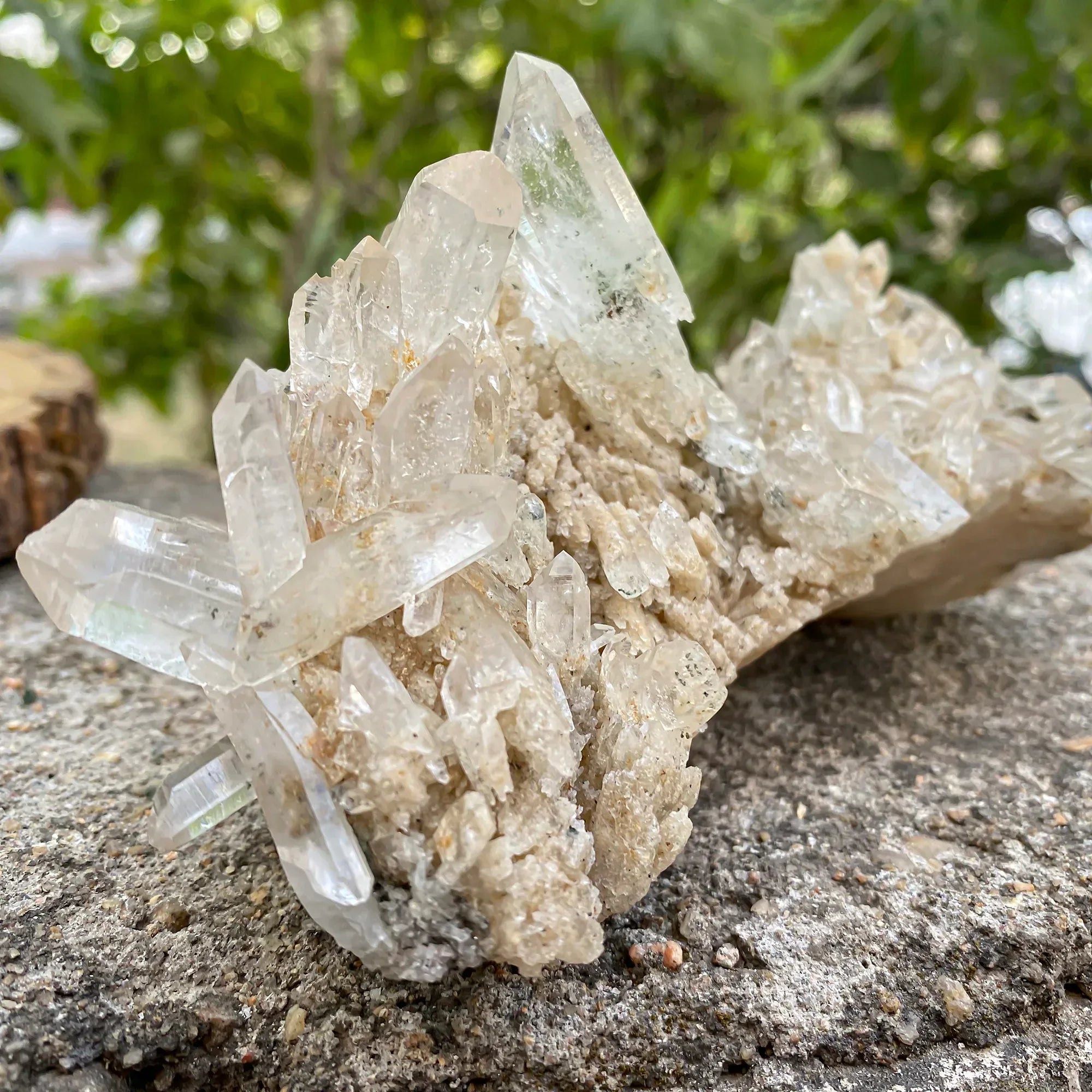 Natural Himalayan White Phantom Quartz Cluster 585g Himalayan Quartz