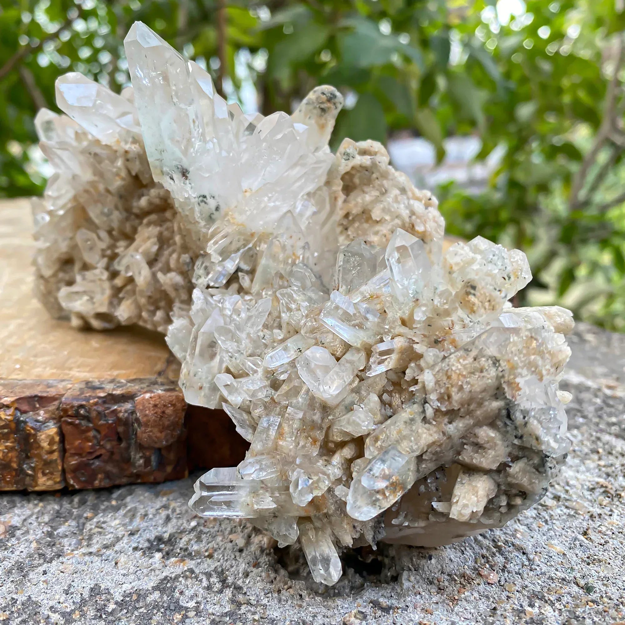 Natural Himalayan White Phantom Quartz Cluster 585g Himalayan Quartz
