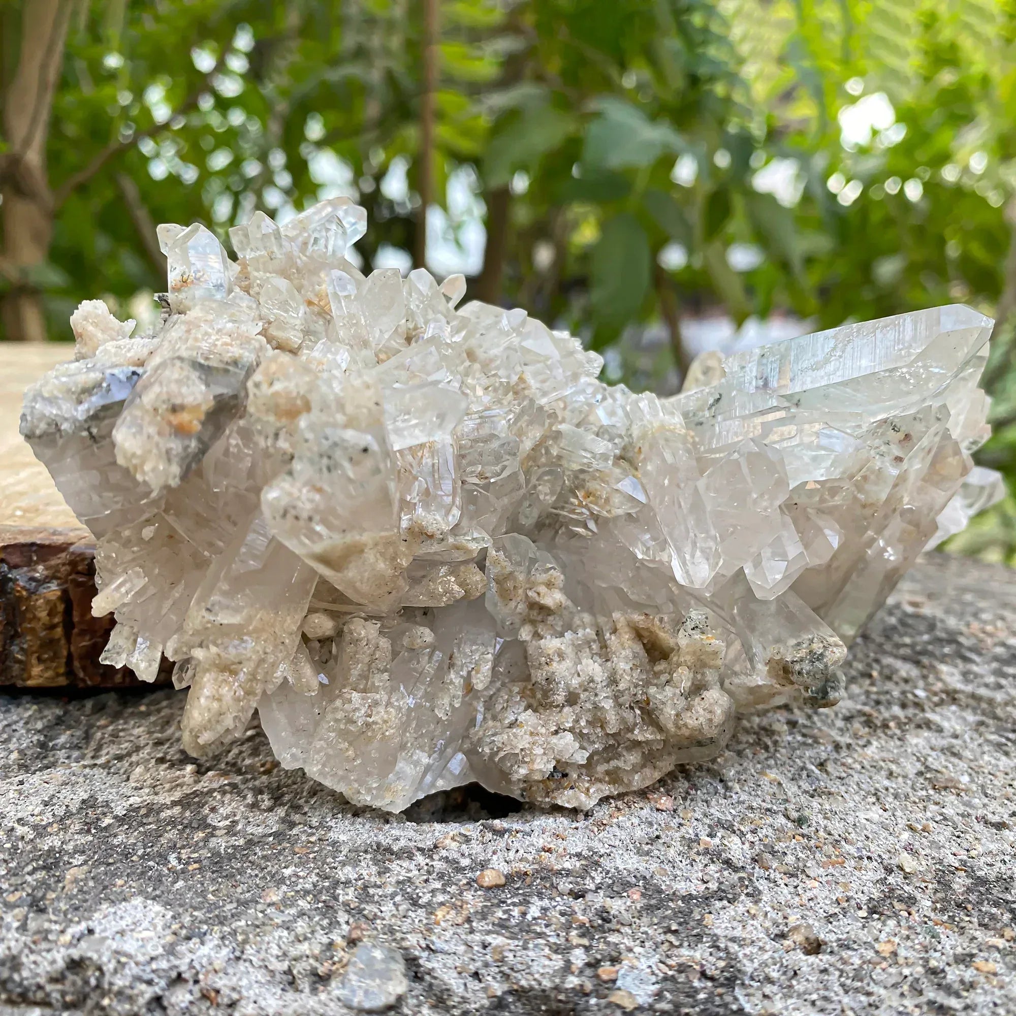 Natural Himalayan White Phantom Quartz Cluster 585g Himalayan Quartz