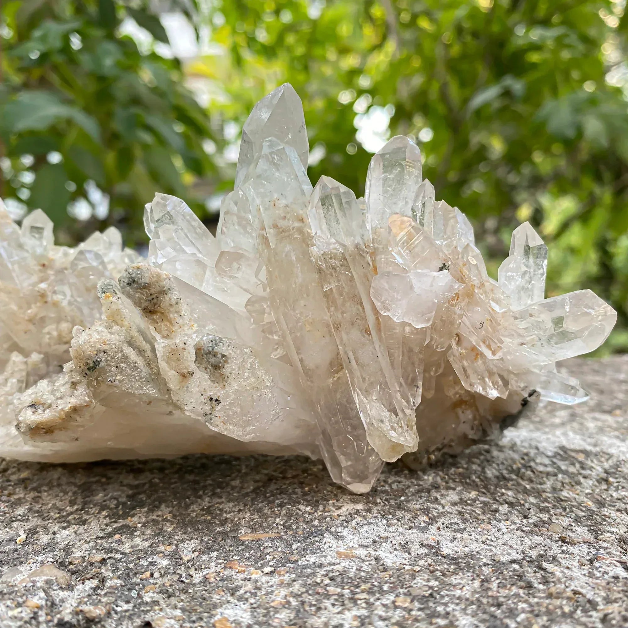 Natural Himalayan White Phantom Quartz Cluster 585g Himalayan Quartz