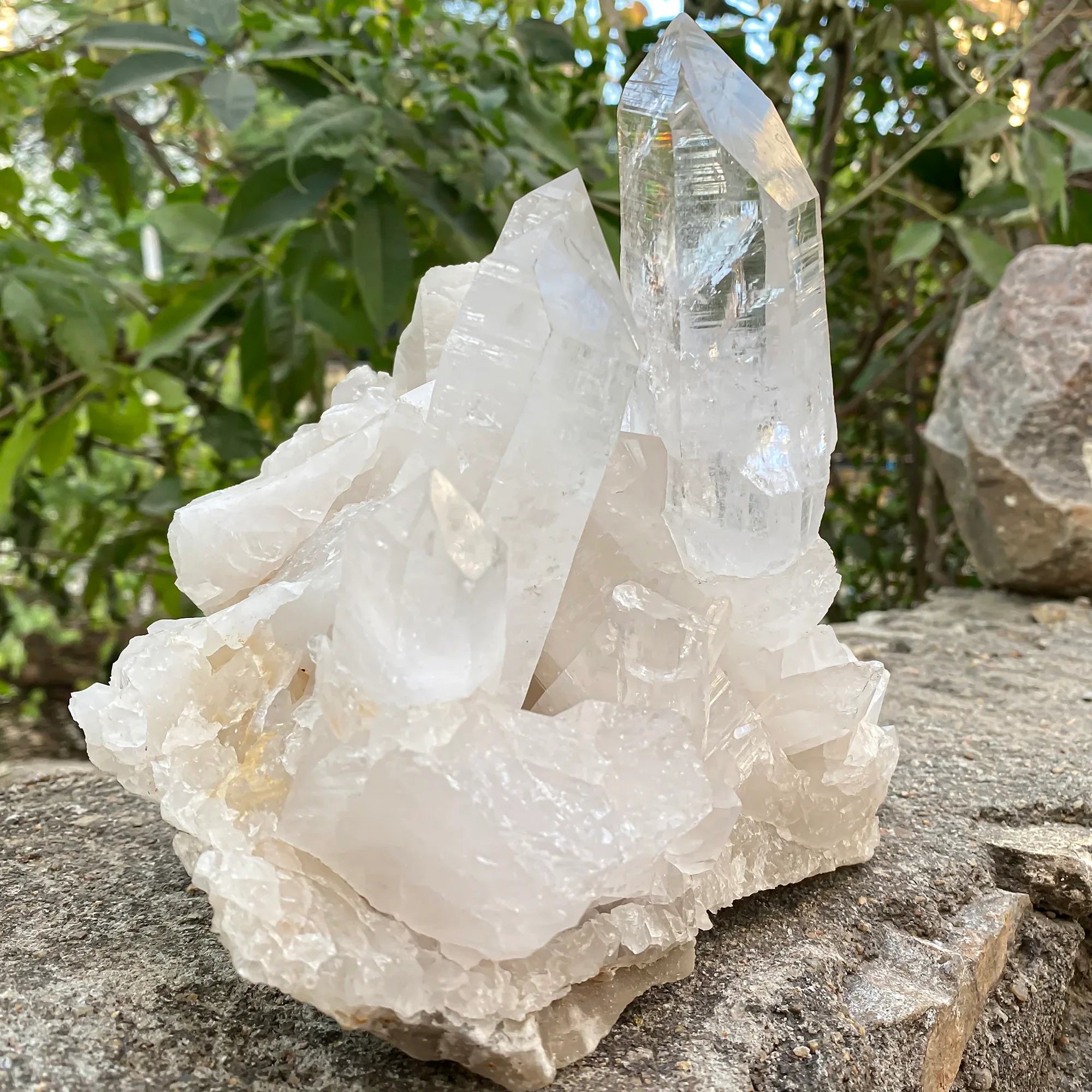 Natural Himalayan White Quartz Cluster 2985g – WHQ-1082 - Himalya Quartz