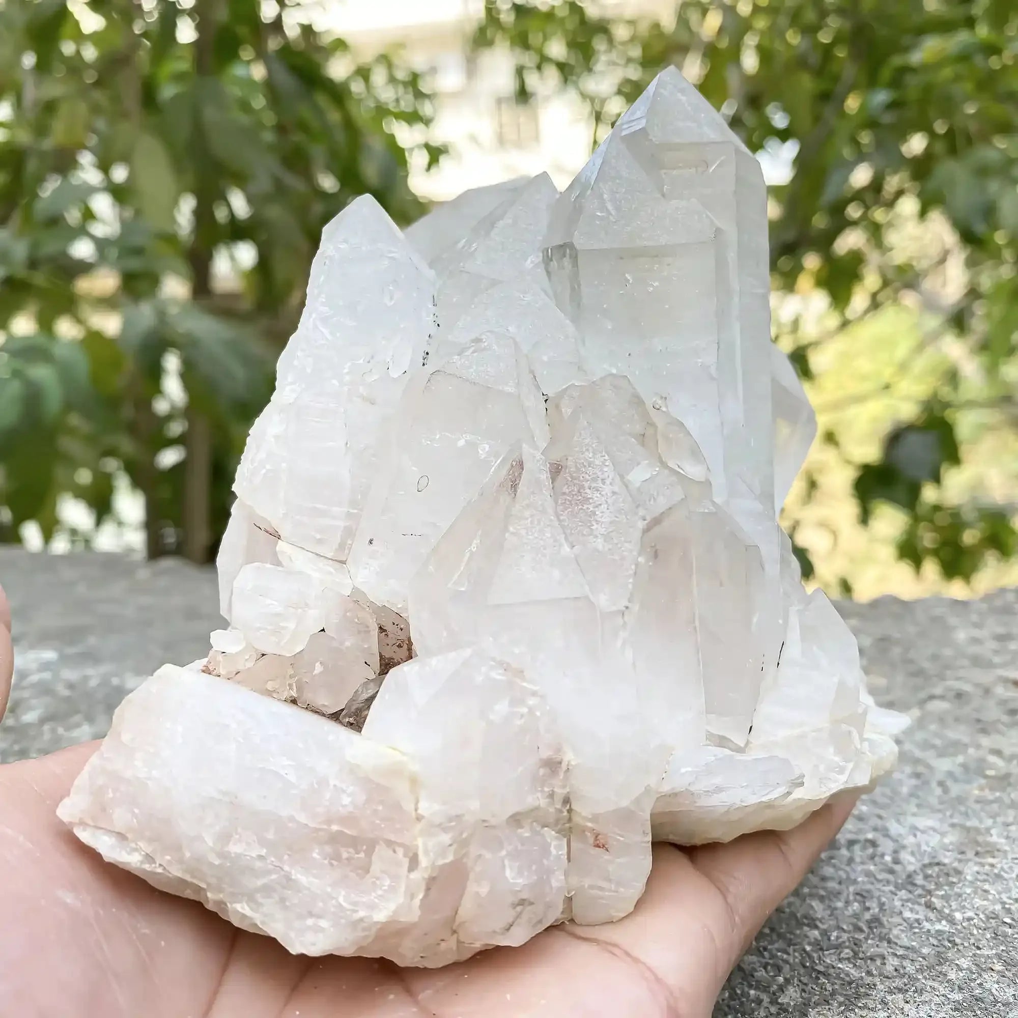 Natural Himalayan Pink Quartz with White 1440g Himalayan Quartz