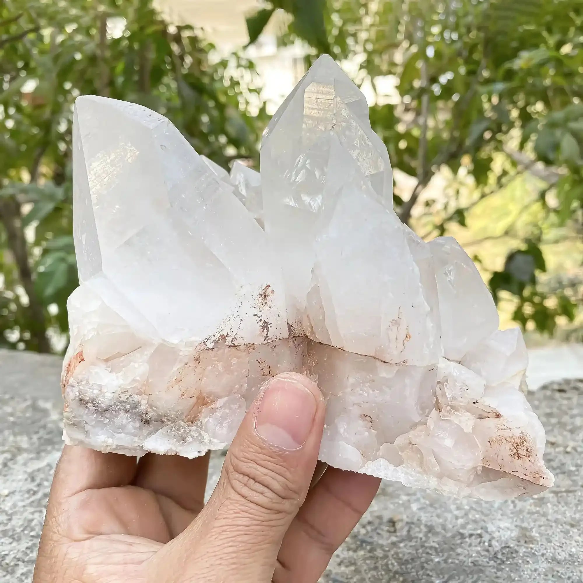 Natural Himalayan Pink Quartz with White 1440g Himalayan Quartz