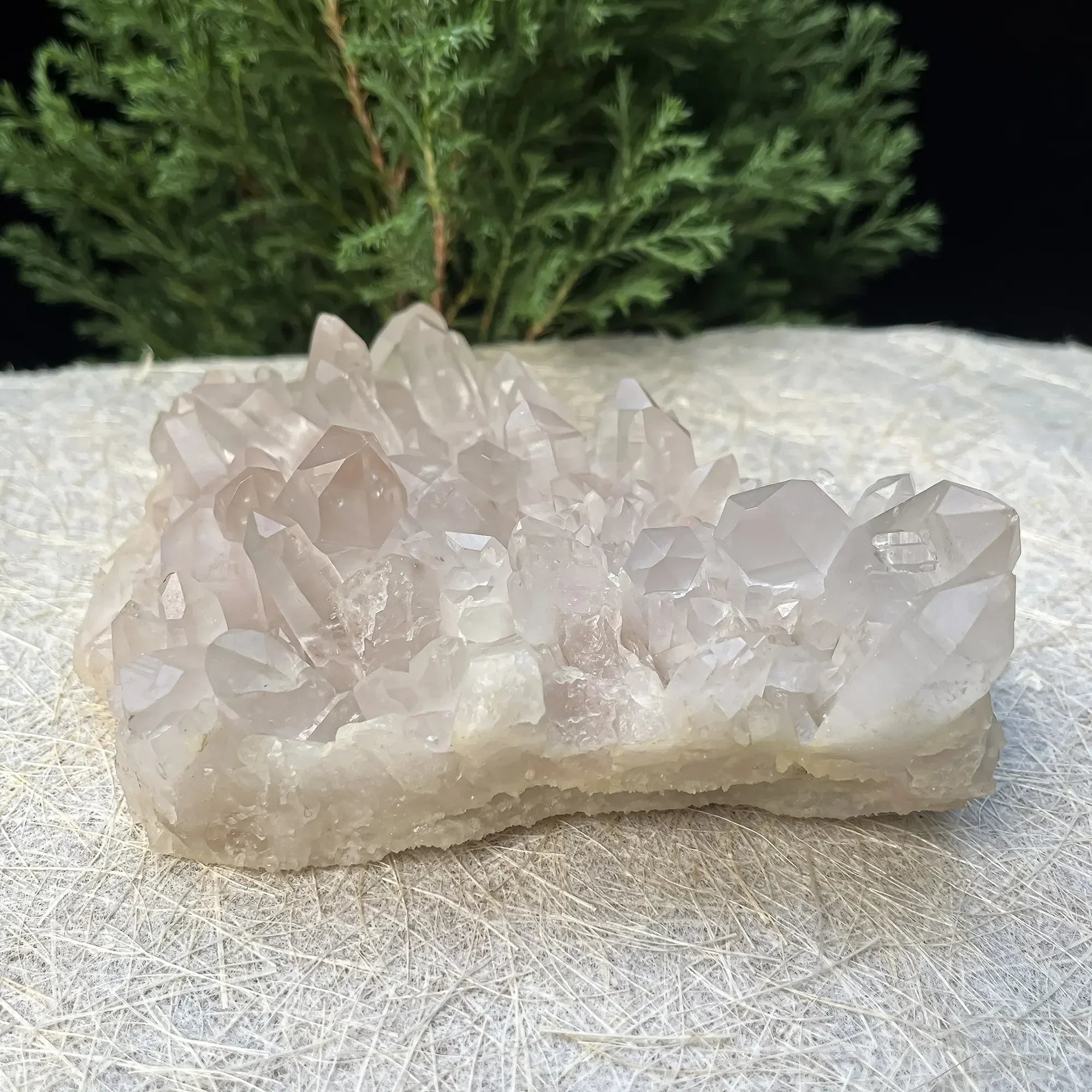 Natural Himalayan Pink Quartz Cluster 585g Healing Crystal Himalayan Quartz